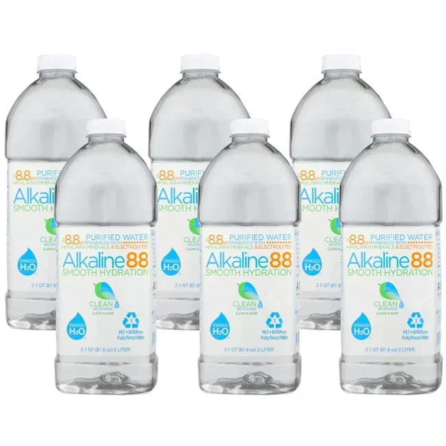 Alkaline88  2 Liter Purified Water - Pack of 6
