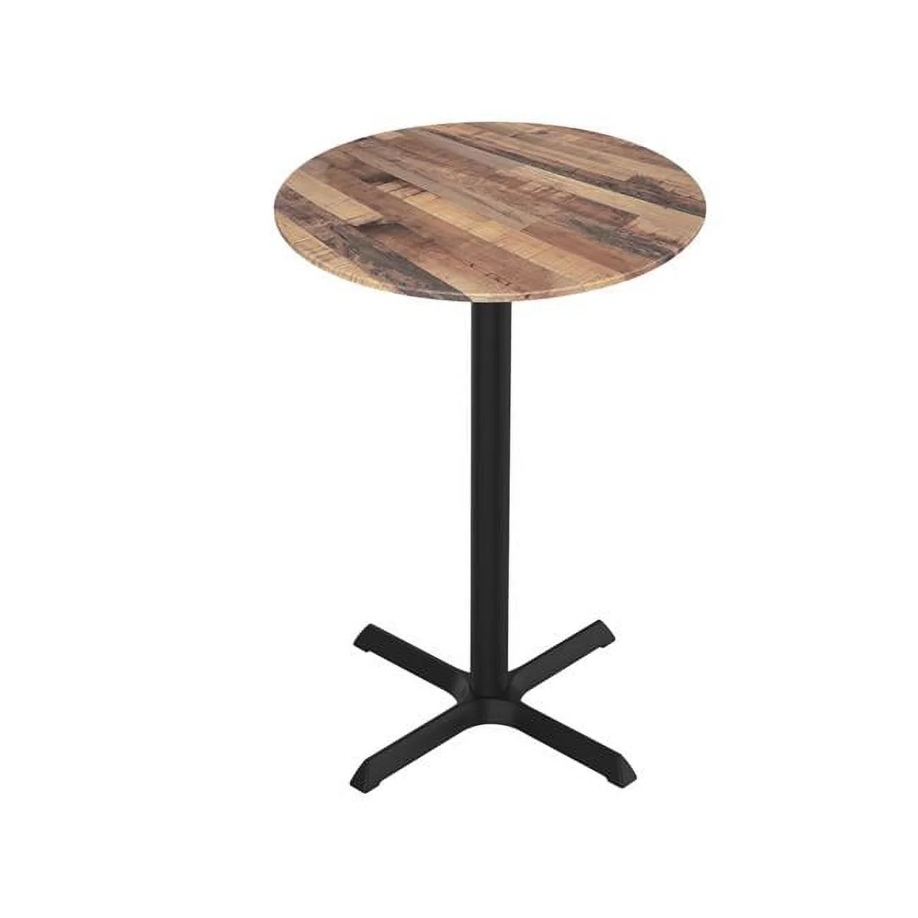 Holland Bar Stool OD211-3036BWODS36RRustic 36 in. Indoor & Outdoor Table with 36 in. Dia. Rustic Top