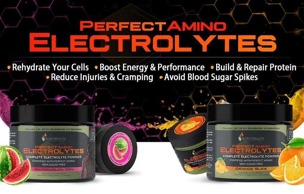 PerfectAmino Electrolytes - Orange Slice Flavor (120 Servings): Complete Electrolyte Powder with Perfect Amino, Sugar Free