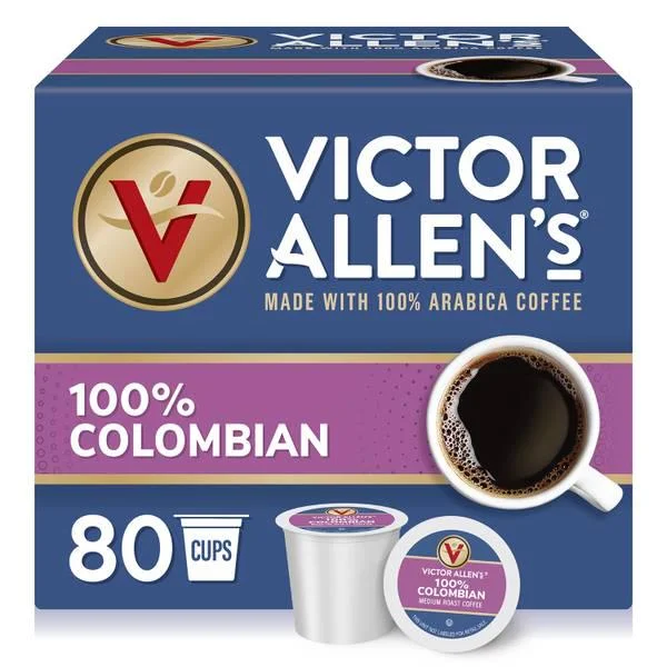 Victor Allen's Coffee 80-Count 100% Colombian Single Serve Coffee Pods