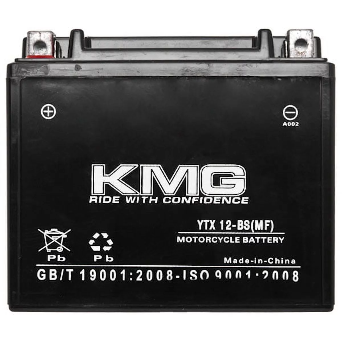 KMG Battery Compatible with Triumph 865 America 2009-2012 YTX12-BS Sealed Maintenance Free Battery High PerFormance 12V SMF OEM Replacement Powersport Motorcycle ATV Scooter Snowmobile