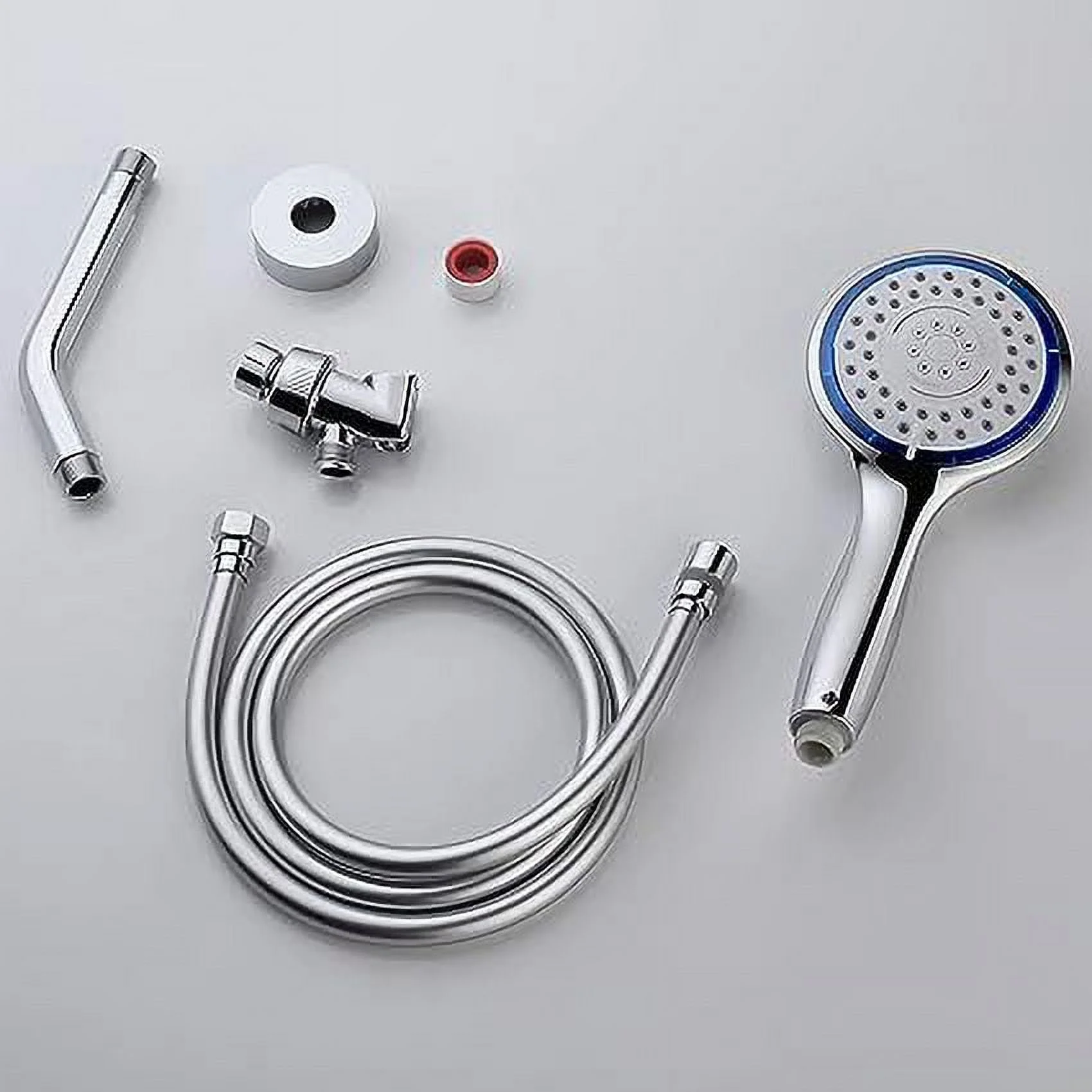 5-Setting High Pressure SPA Water Saving Shower Head with Handheld and Hose, Air-Turbo, High Anti-Clog Nozzles, Chrome