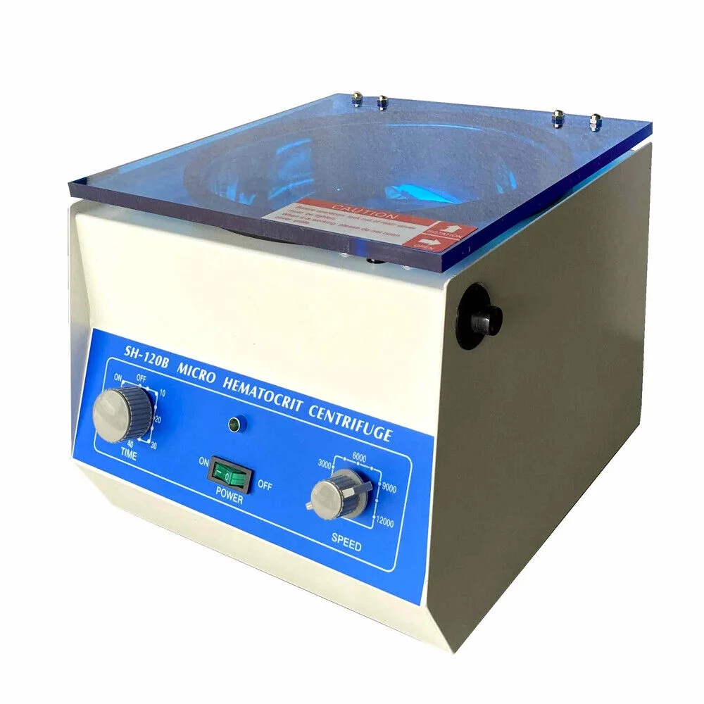Miumaeov Electric Hematocrit Microhematocrit Centrifuge Digital Lab Medical Centrifuge Machine High Speed 100W
