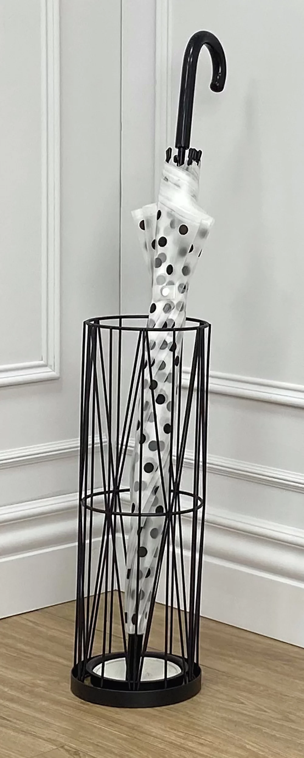 Mango Steam Pluvian Soakstone Umbrella Holder Stand - Black, Metal