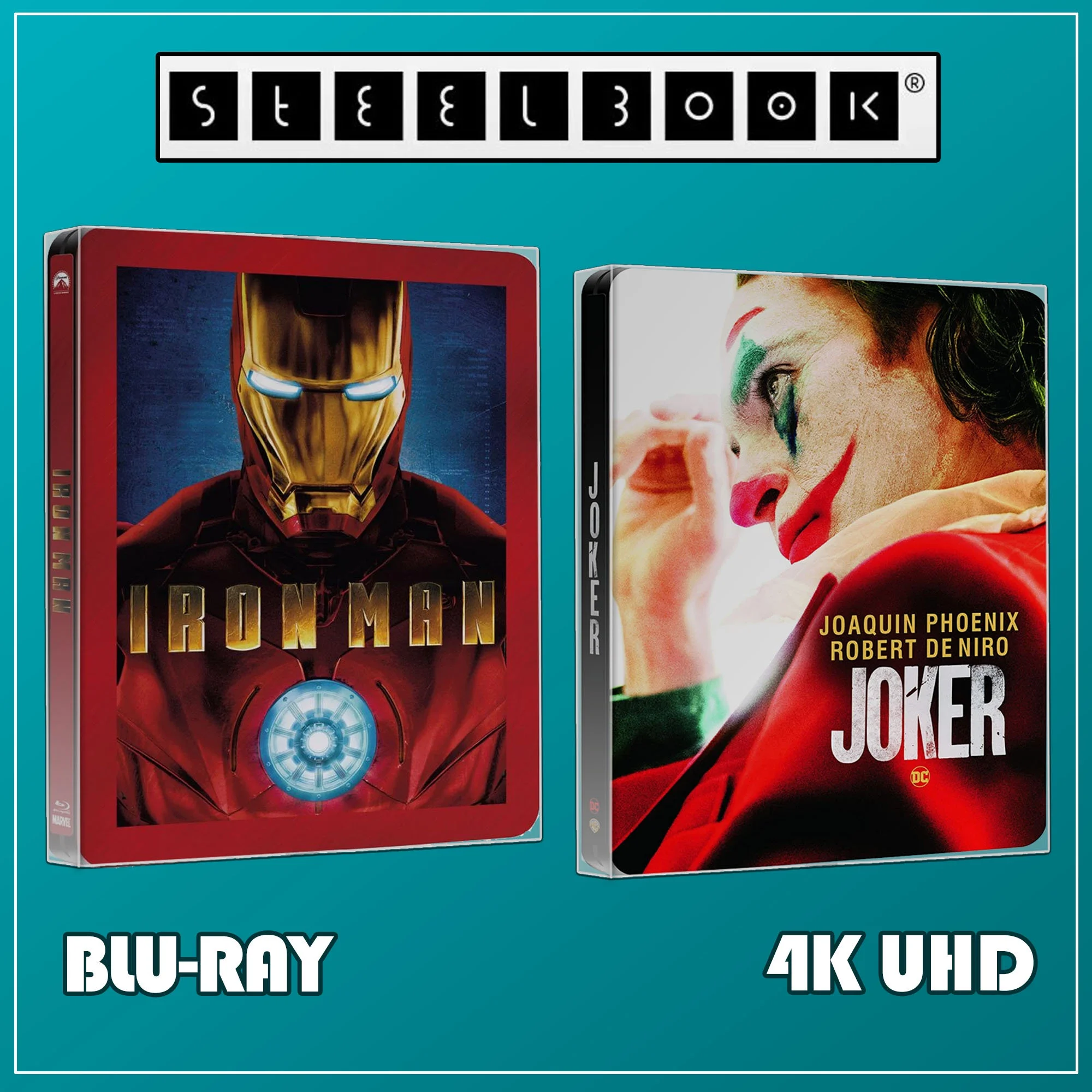 MALKO Steelbook Protector Case - Compatible with 4K UHD | Blu-Ray | Arrow Video w/Slipcover | Criterion Blu Ray Case | PS3 & PS4 Steelbooks
