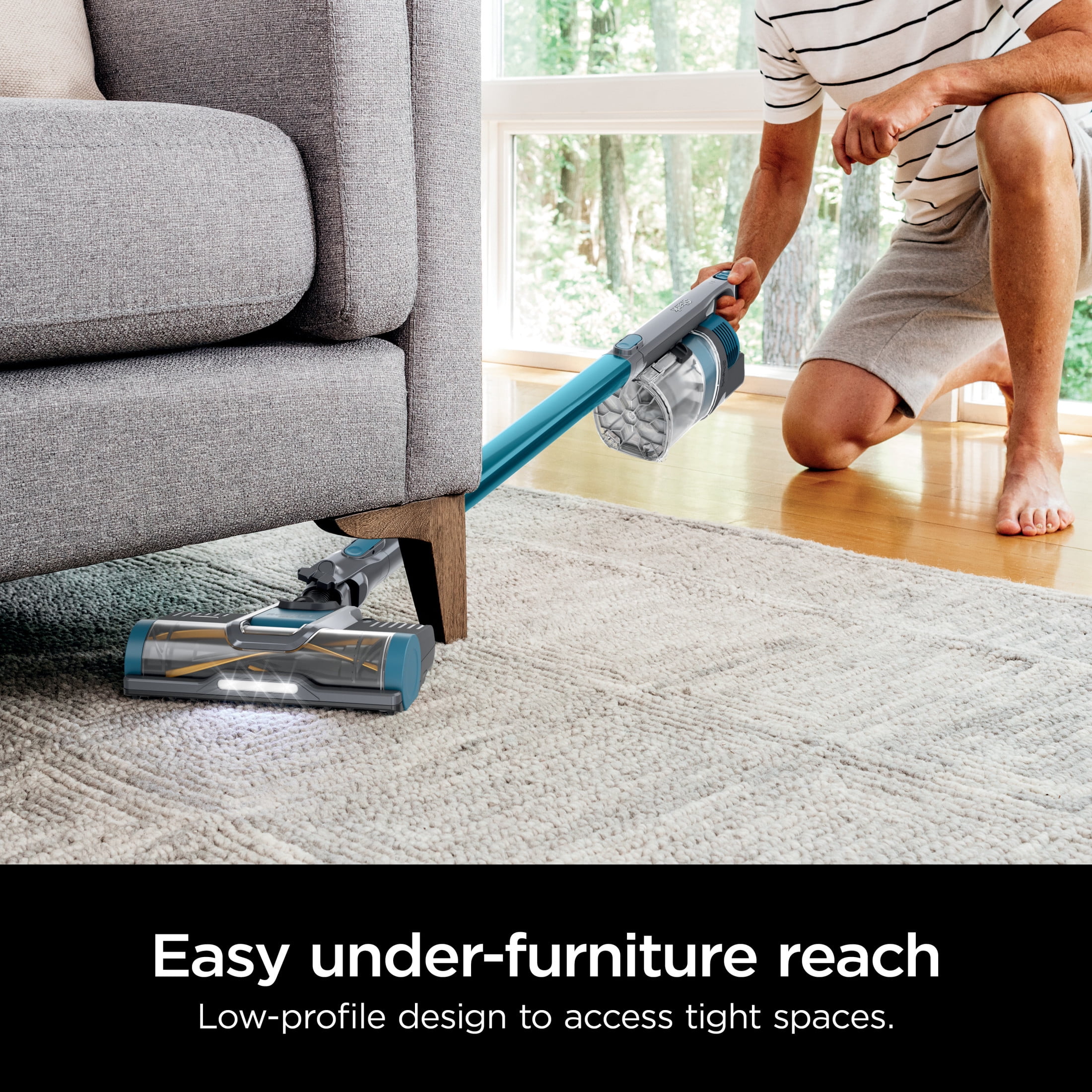 Shark Pet Pro Cordless Stick Vacuum Cleaner with Powerfins Brushroll, 40 min Runtime, IZ240