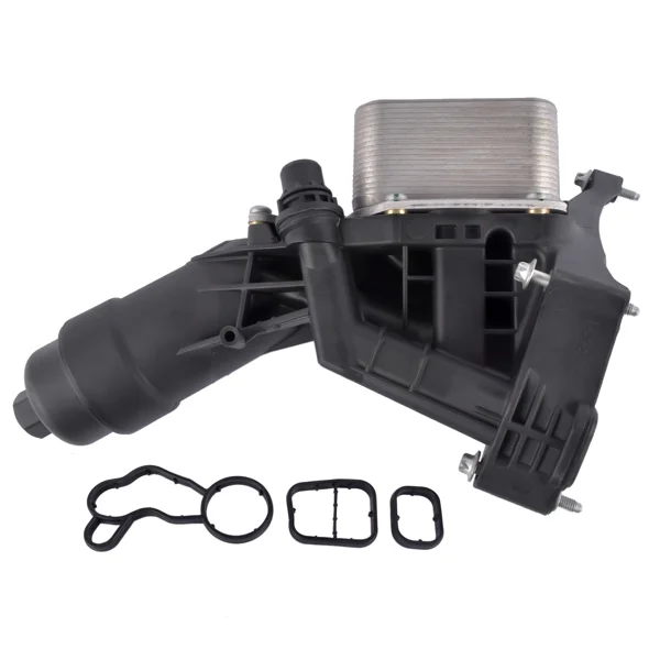 Fithood Engine Oil Cooler Filter Housing with Gaskets 11428596283 11428576429 11428593771 for BMWf 230i 2.0L, 230i xDrive 2.0L 2017-2020, X3 2.0L xDrive30i 2018-2019, X4 2.0L xDrive30i 2019