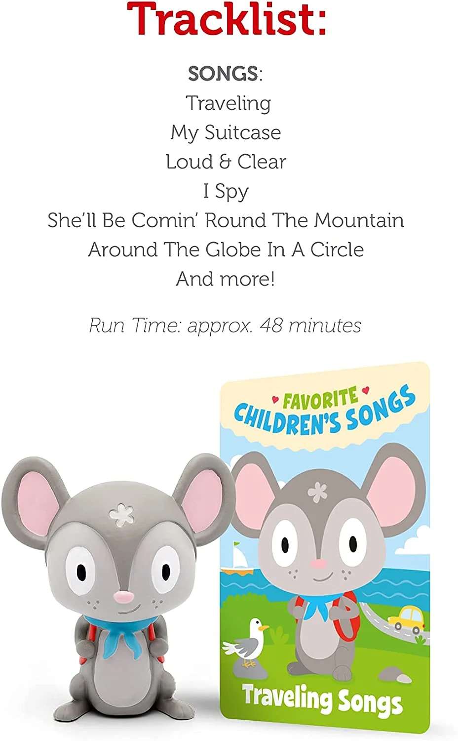 Tonies Traveling Songs Audio Play Figurine