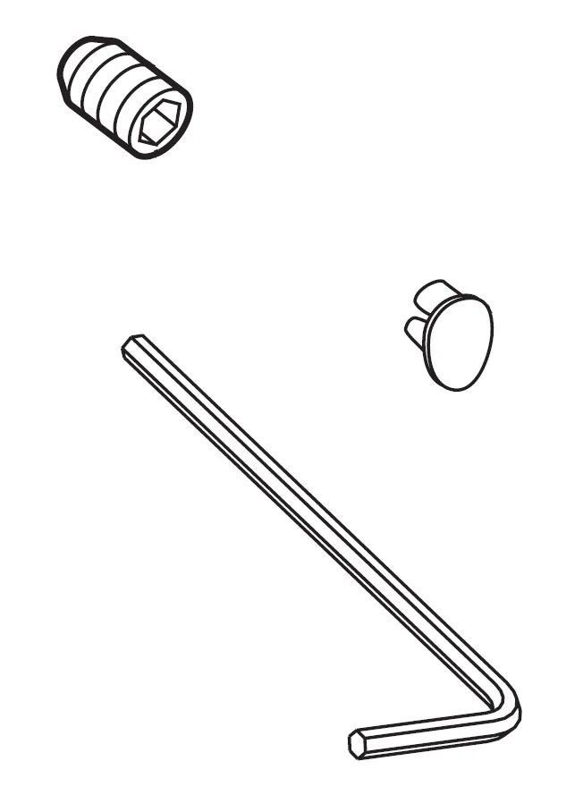 Delta RP50585 Arctic Stainless Leland Set Screw And Button Assembly