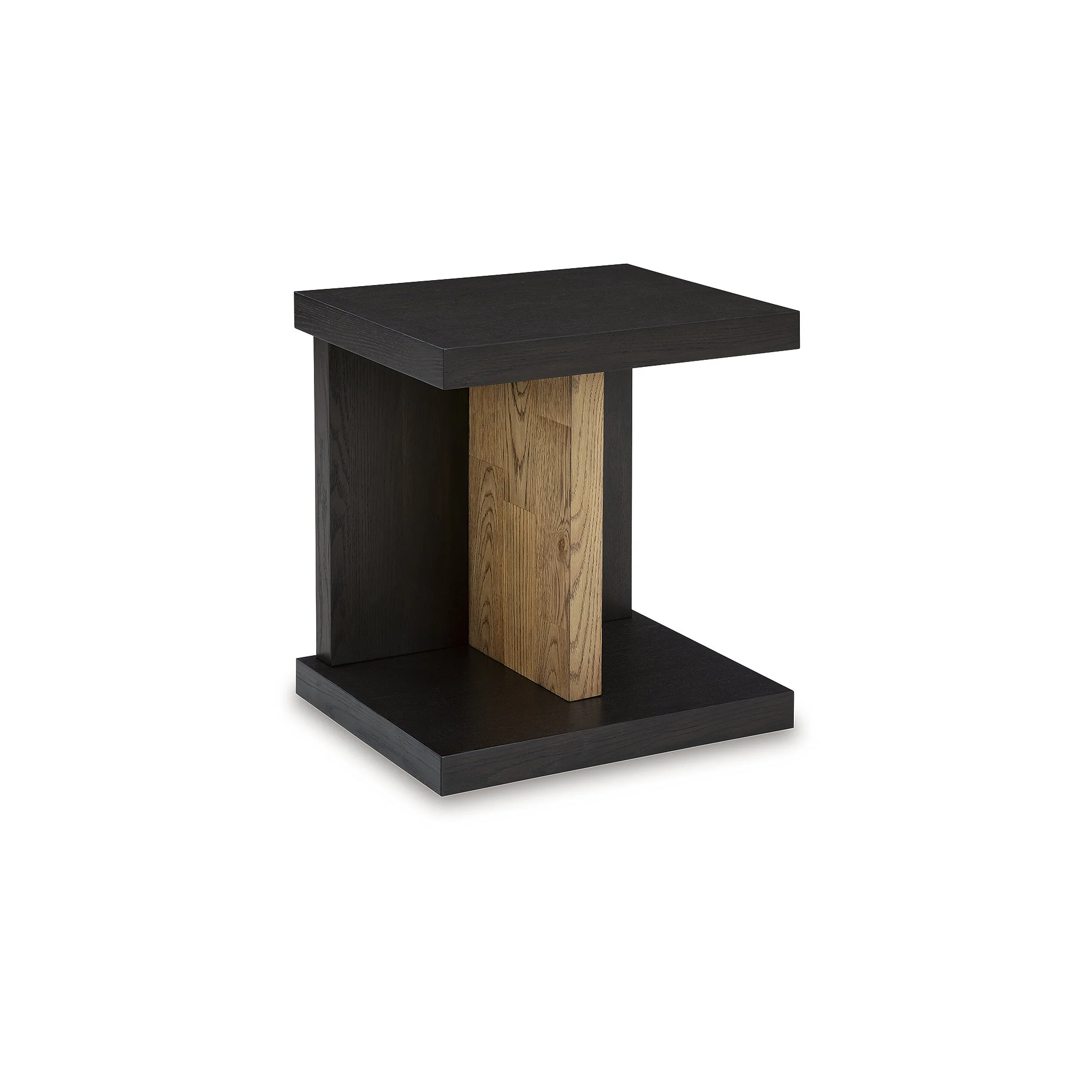 Signature Design by Ashley Kocomore Chairside End Table with USB Charging, Dark Brown