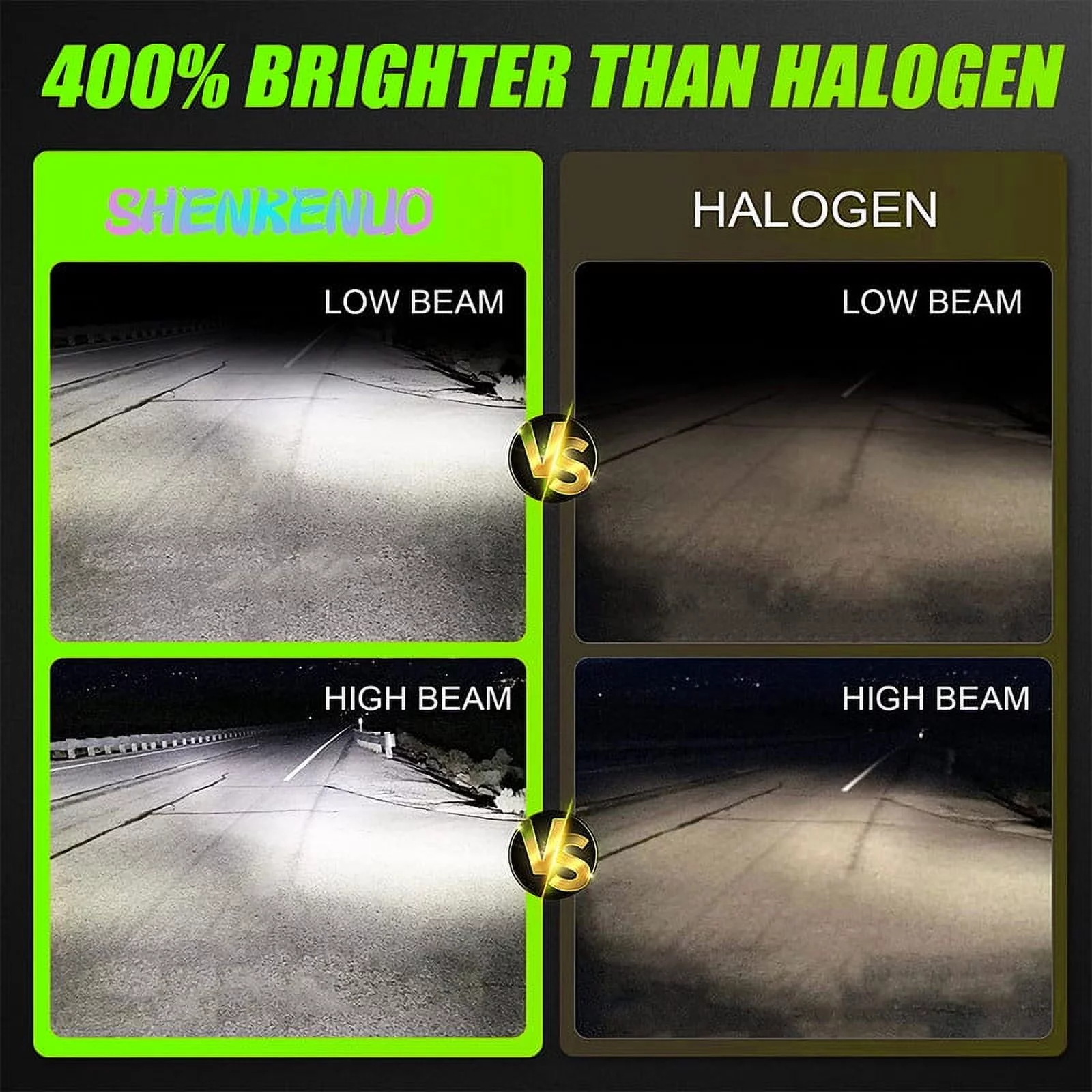 D3S HID Headlight Xenon Bulbs for FORD MUSTANG 2008-2017 High/Low Beam 6000K White,2pcs