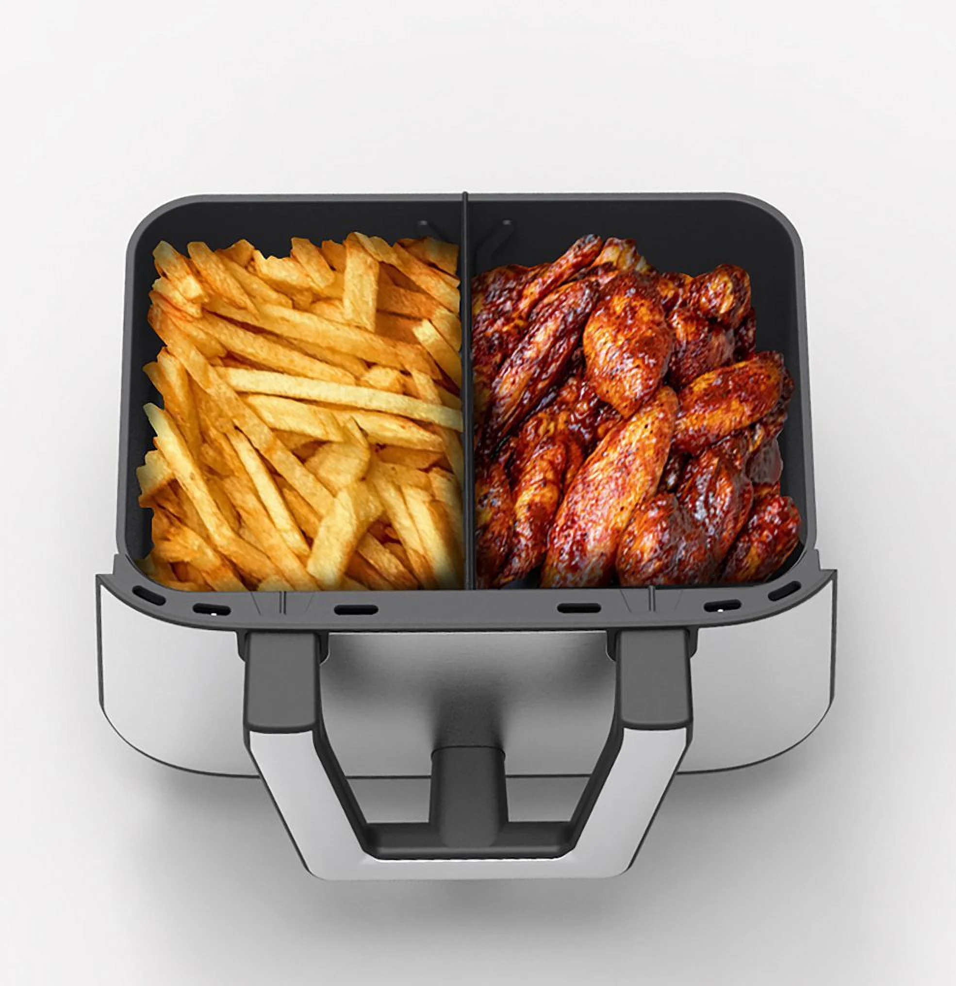 Bella Pro Series - 9-qt. Digital Air Fryer with Dual Flex Basket - Stainless Steel