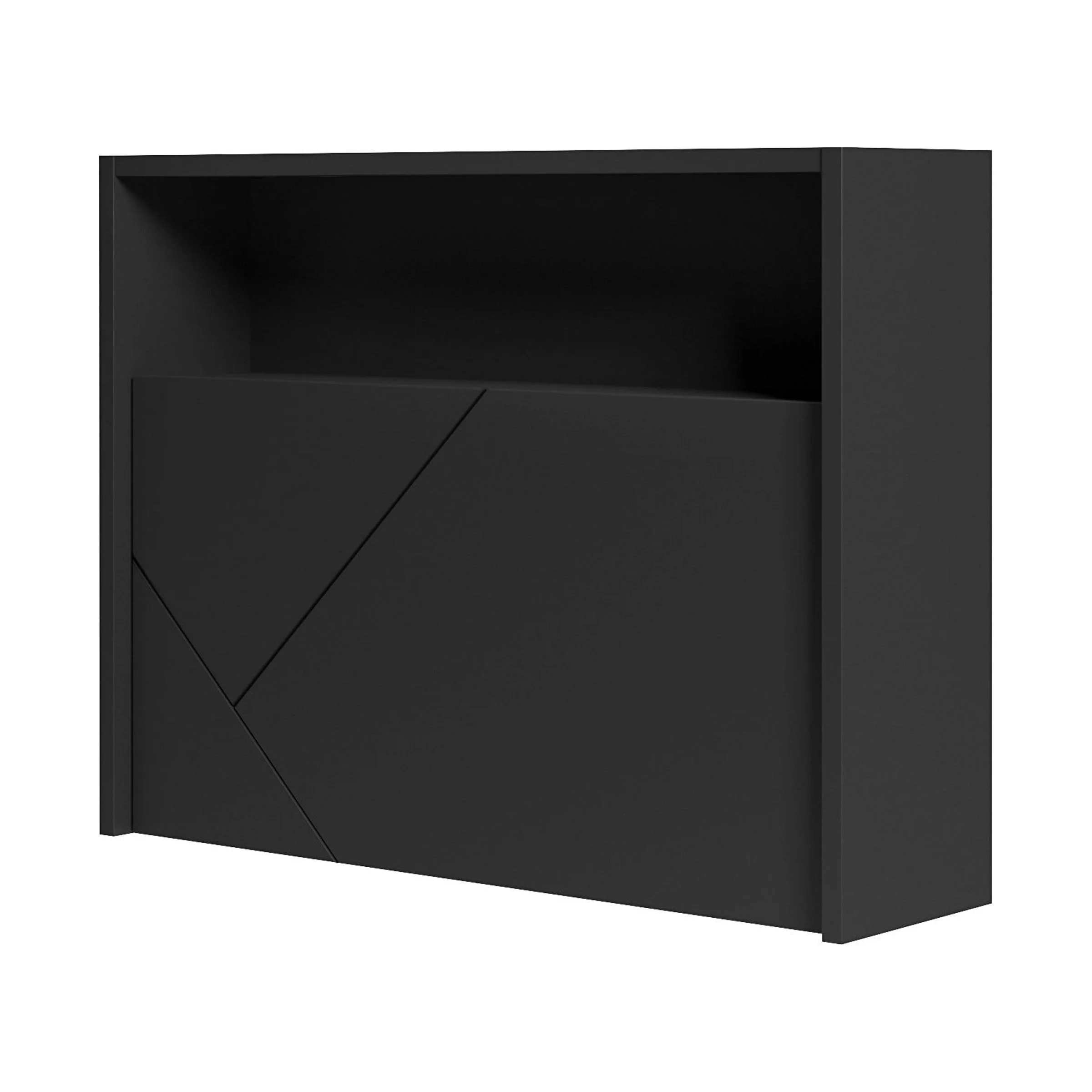 Nexera 352406 Slim Secretary Desk, Black