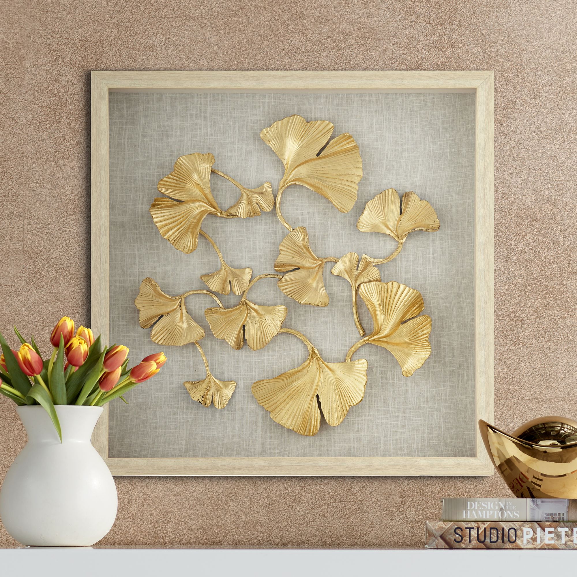 Dahlia Studios Gold Ginkgo Leaf 23 1/2