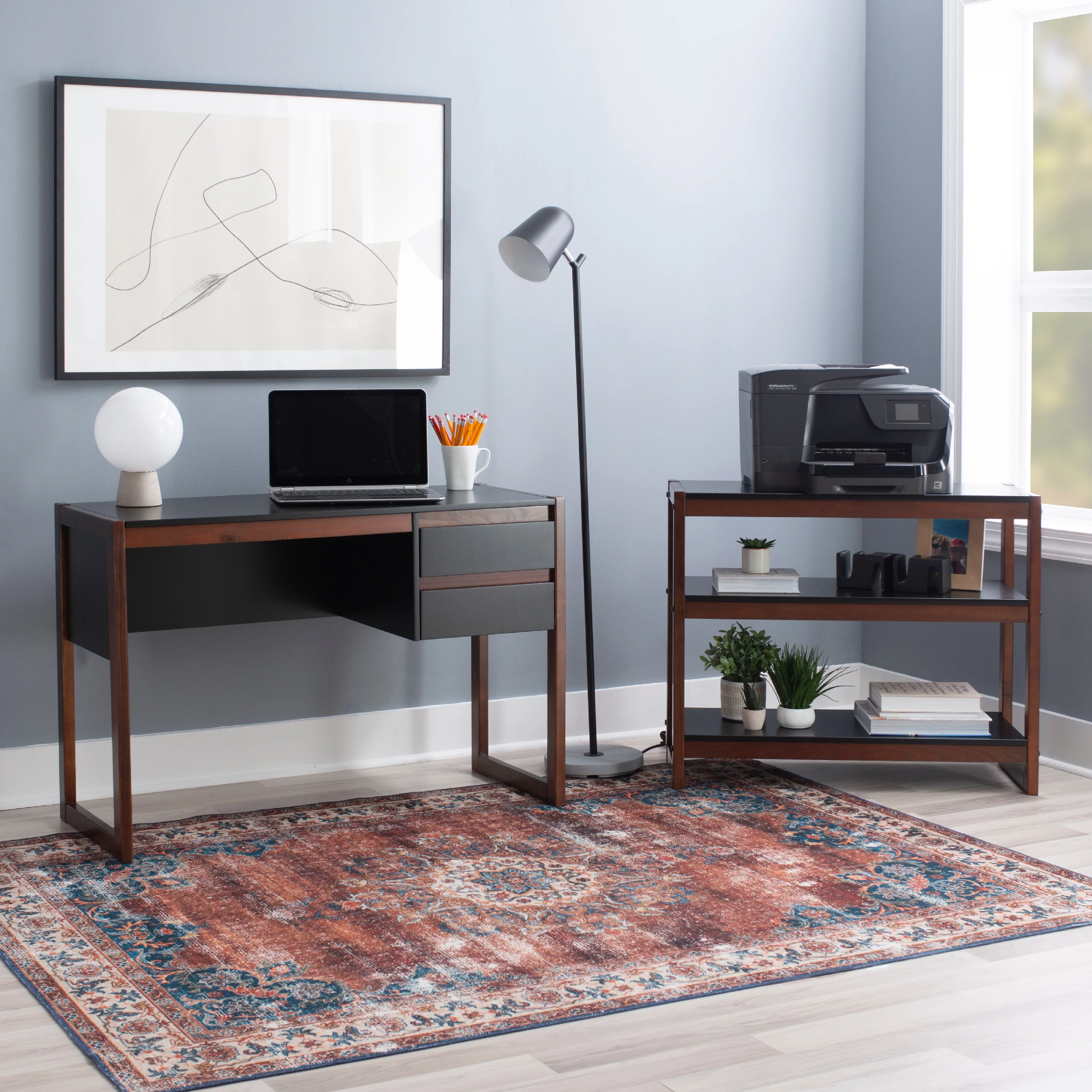 Linon Patrick 2-Drawer Writing Desk, 43.25