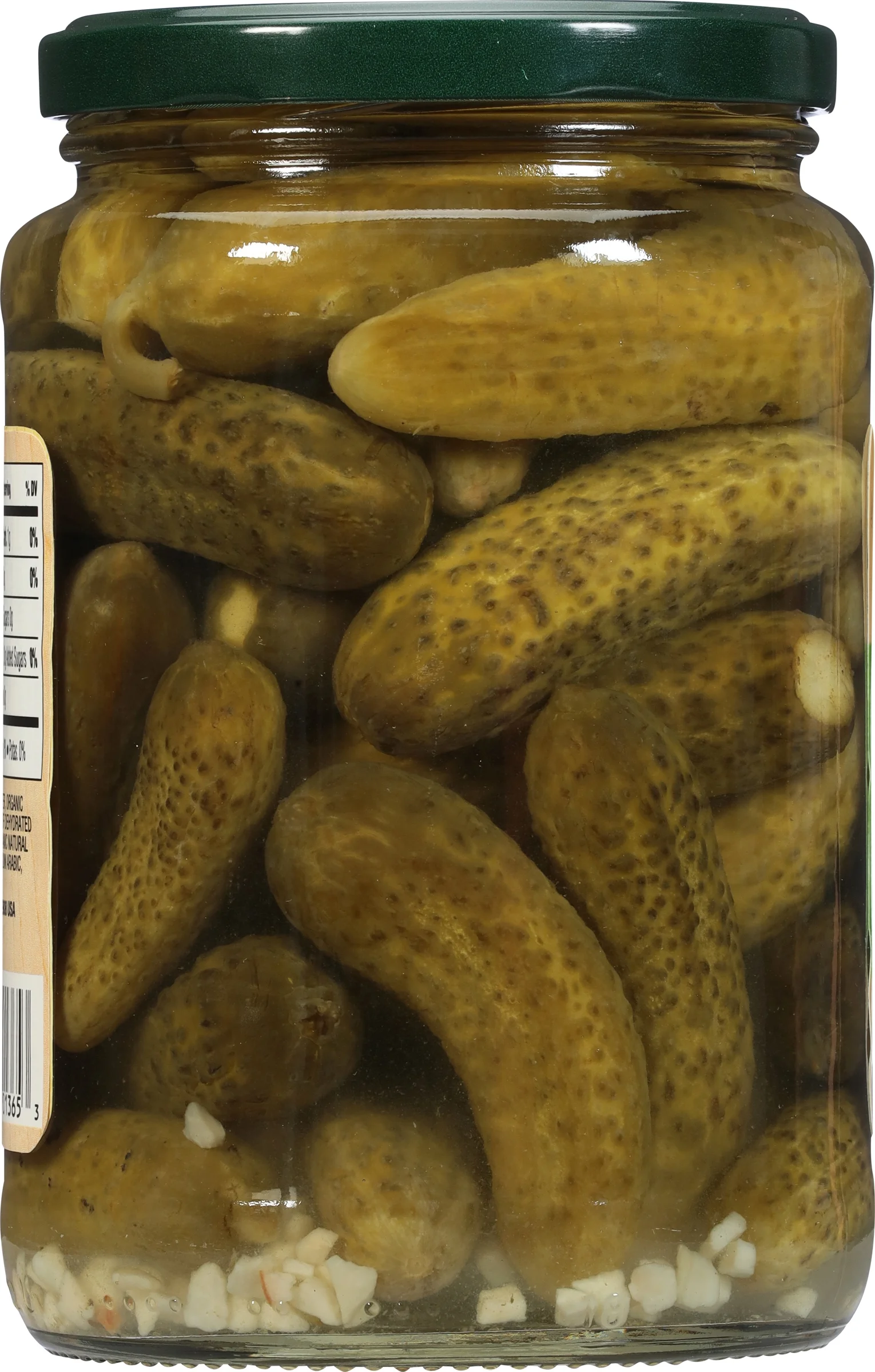 Woodstock Foods Organic Kosher Baby Dill Pickles, 24 oz Jar, Serving Size 2 Pickles, Servings Per Container 14