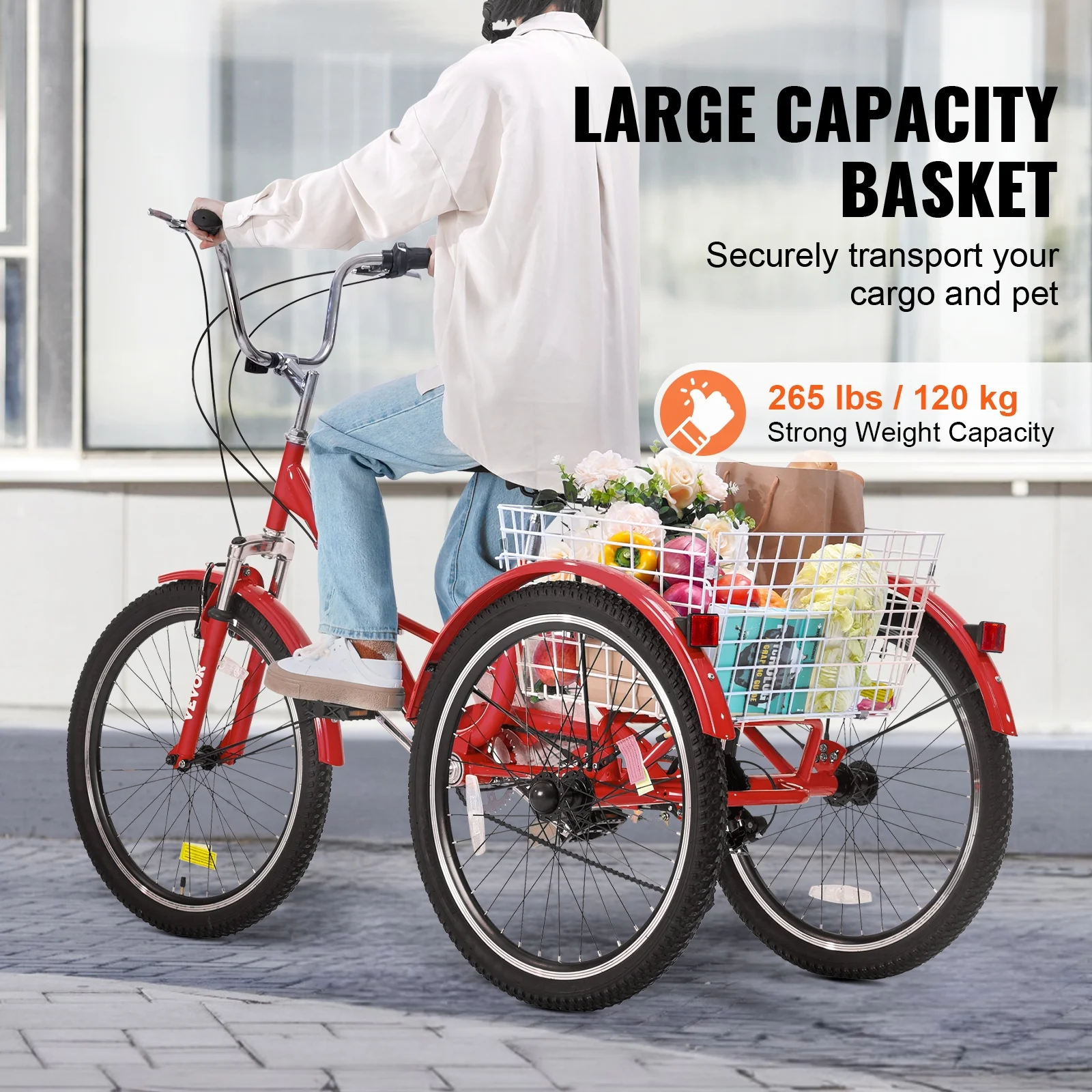 SKYSHALO Folding Adult Tricycle 26