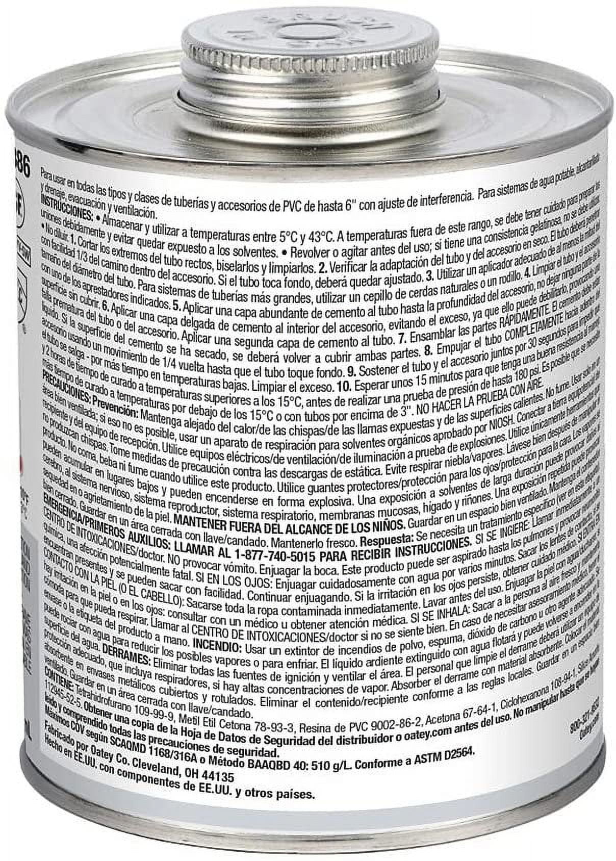 OATEY 32 OZ. PVC MEDIUM GRAY CEMENT