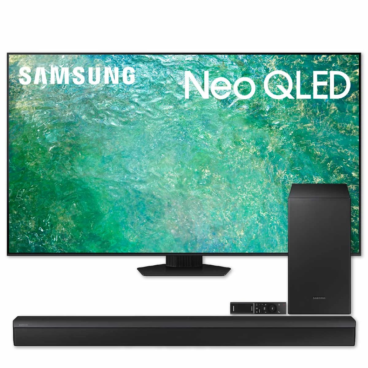 SAMSUNG 65-Inch Class Neo QLED 4K QN65QN85CDFXZA Smart TV (2023) Bundle HW-C450 2.1ch Soundbar (2023)