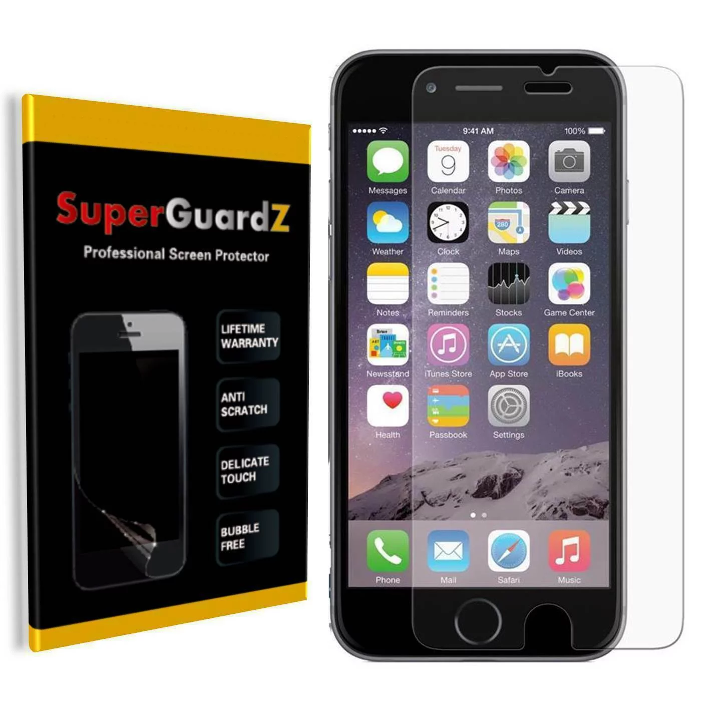 [8-Pack] For iPhone SE (2020, 2nd Gen), iPhone 8, iPhone 7 SuperGuardZ Screen Protector, Anti-Glare, Matte, Anti-Fingerprint, Anti-Scratch