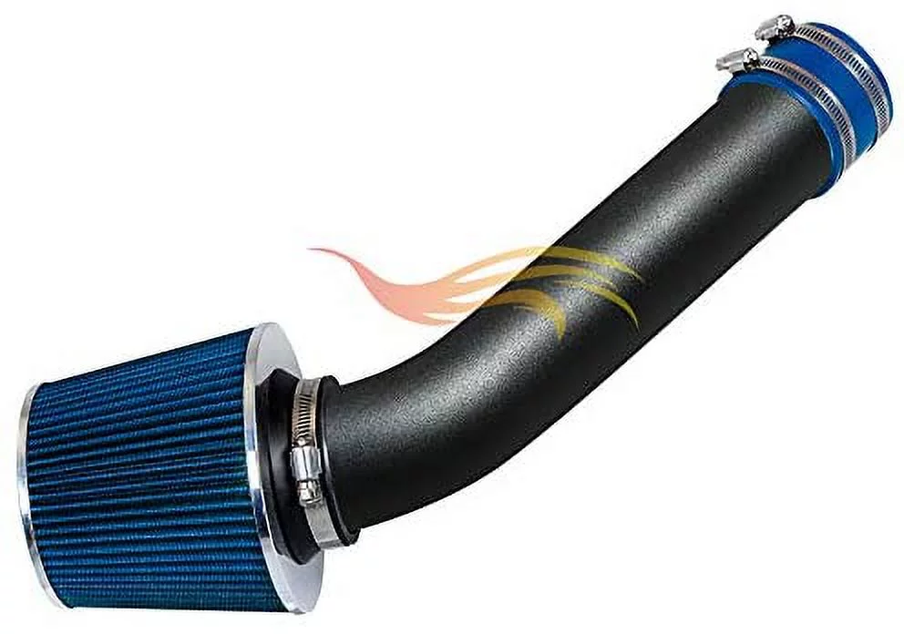 RW SERIES - MATTE BLACK PIPE BLUE - SHORT RAM INTAKE Compatible For 98-02 CHEVY CAVALIER/PONTIAC SUNFIRE