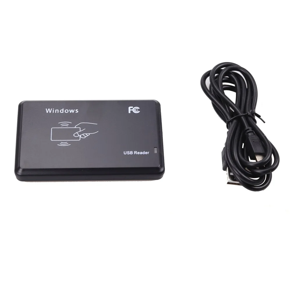 tooloflife 125Khz USB RFID ID Card Reader Contactless Sensor Swipe Card Reader Black