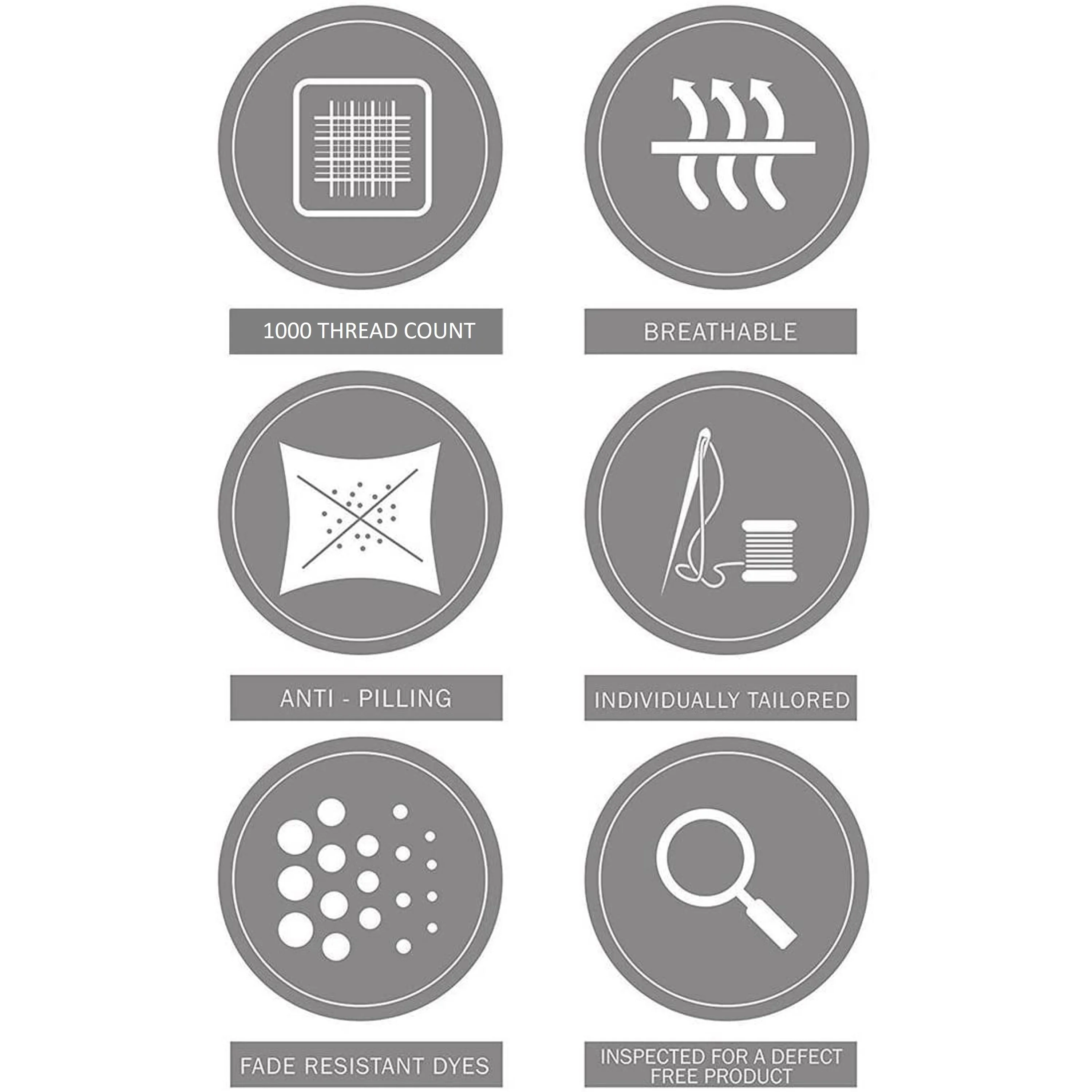 6-PC Queen Sheet Set - (Extra Pillowcases, Fitted Sheet & Flat Sheet) 1000-Thread-Count 100% Egyptian Cotton, Soft Breathable - Long Staple 1000TC Cotton, 18-Inches Deep Pockets - White