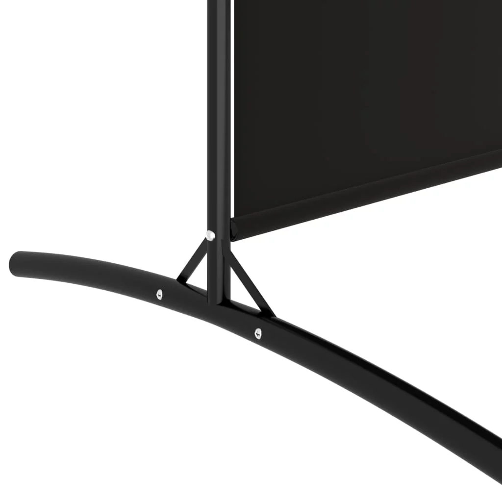 Anself 2-Panel Room Divider Black 68.9