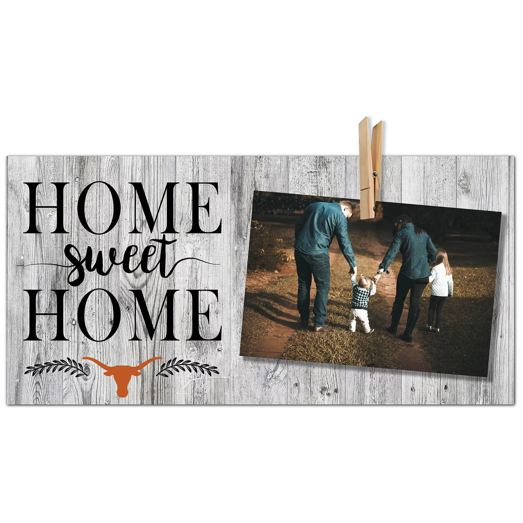 Texas Longhorns 6'' x 12'' Home Sweet Home Clip Frame