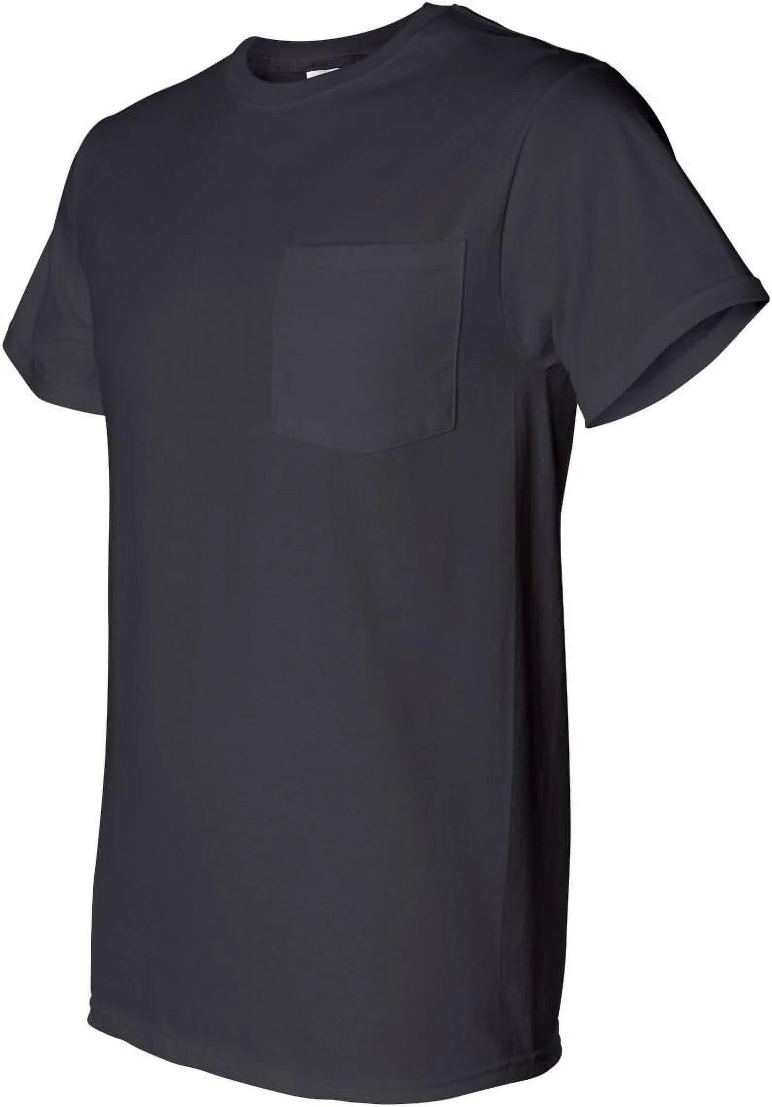 Fruit of the Loom 5 oz. 100% Heavy Cotton HD Pocket T-Shirt (3931P), Black, 2XL