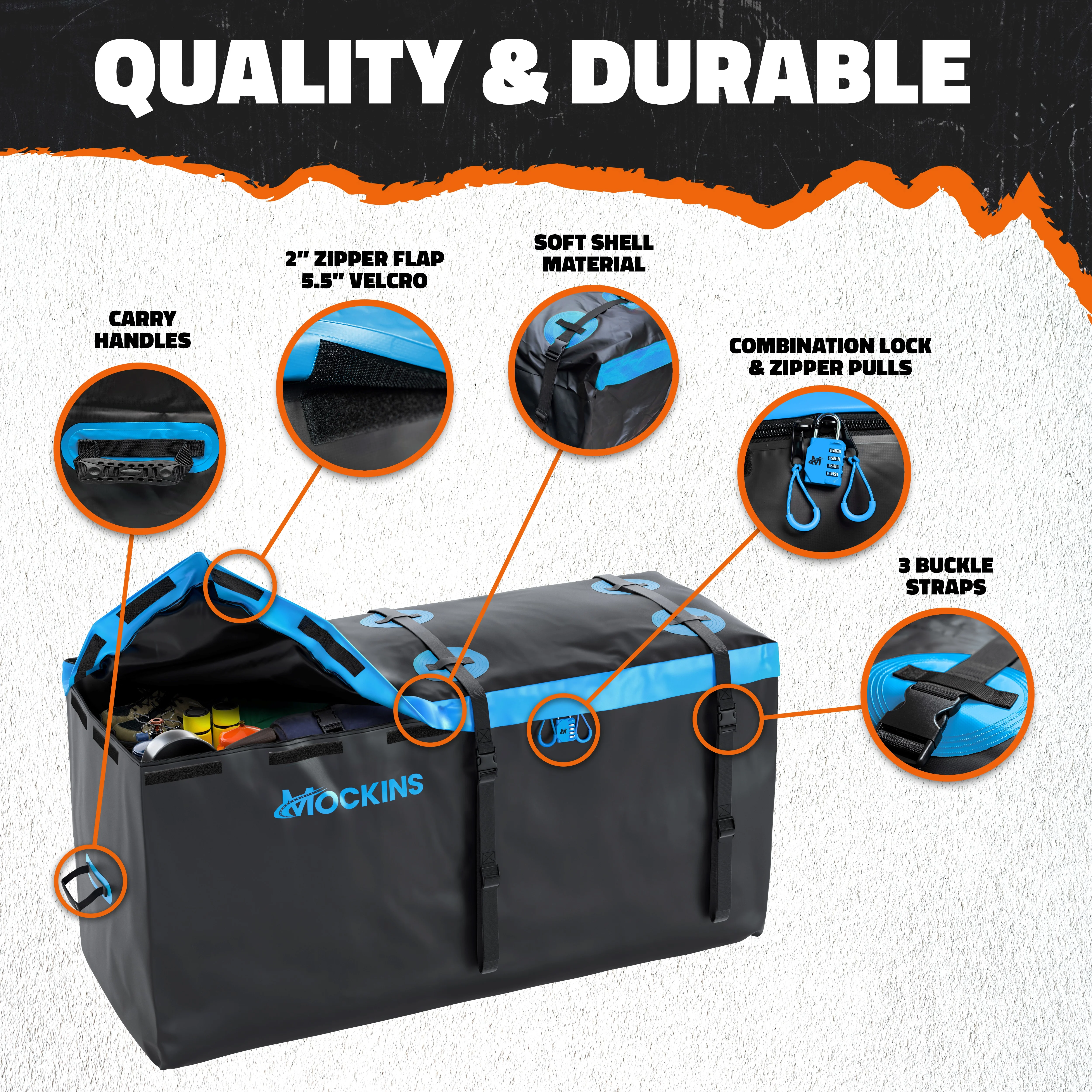 Mockins 25 Cubic Foot Waterproof Cargo Bag - 60