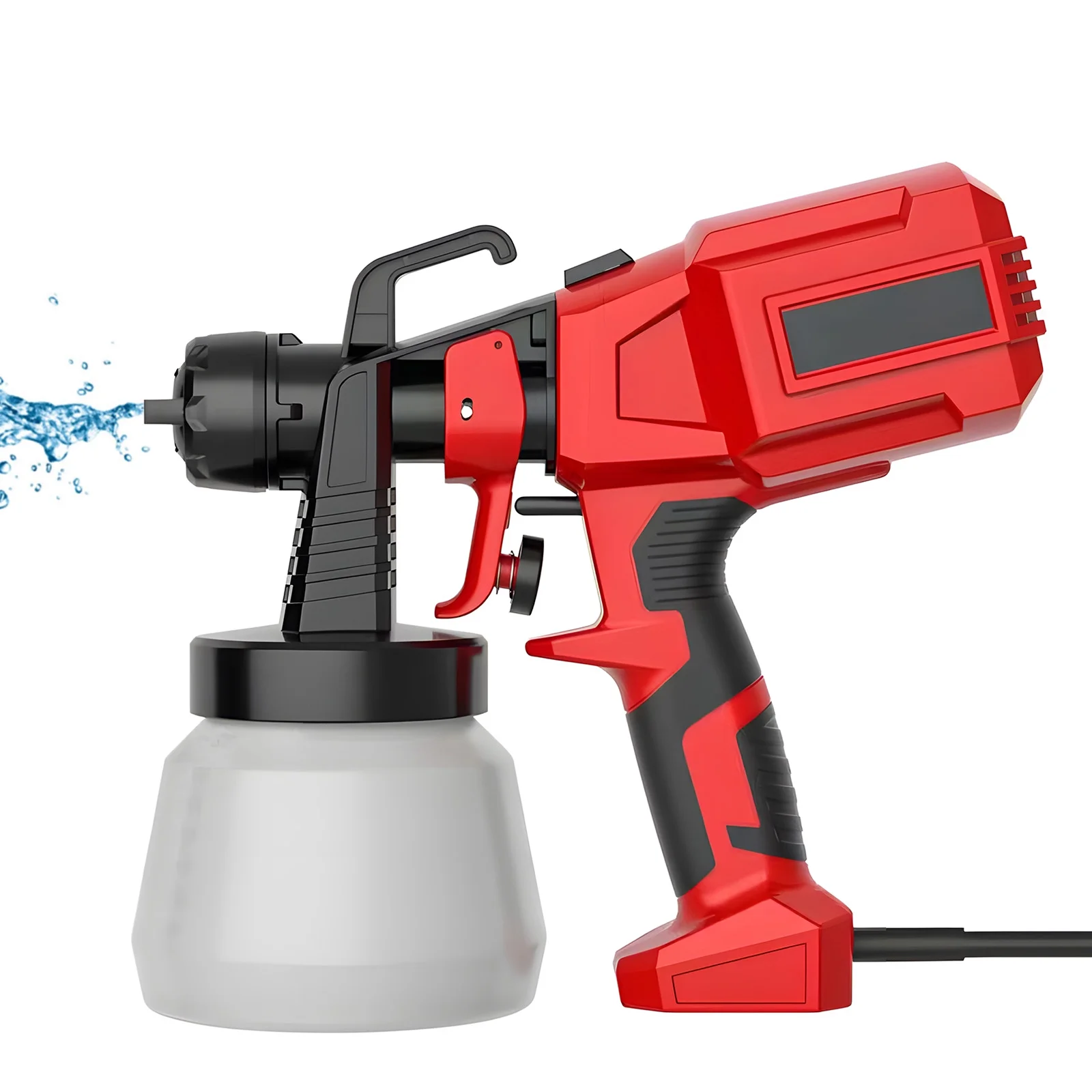 800W High Power Paint Sprayer - 4 Copper Nozzles - 3 Spray Patterns - 800ml Container - Easy to Use - Electric Paint Sprayer for Furniture/Cabinets/Fence/Walls/Door/Garden Chairs - Walmart Compliant