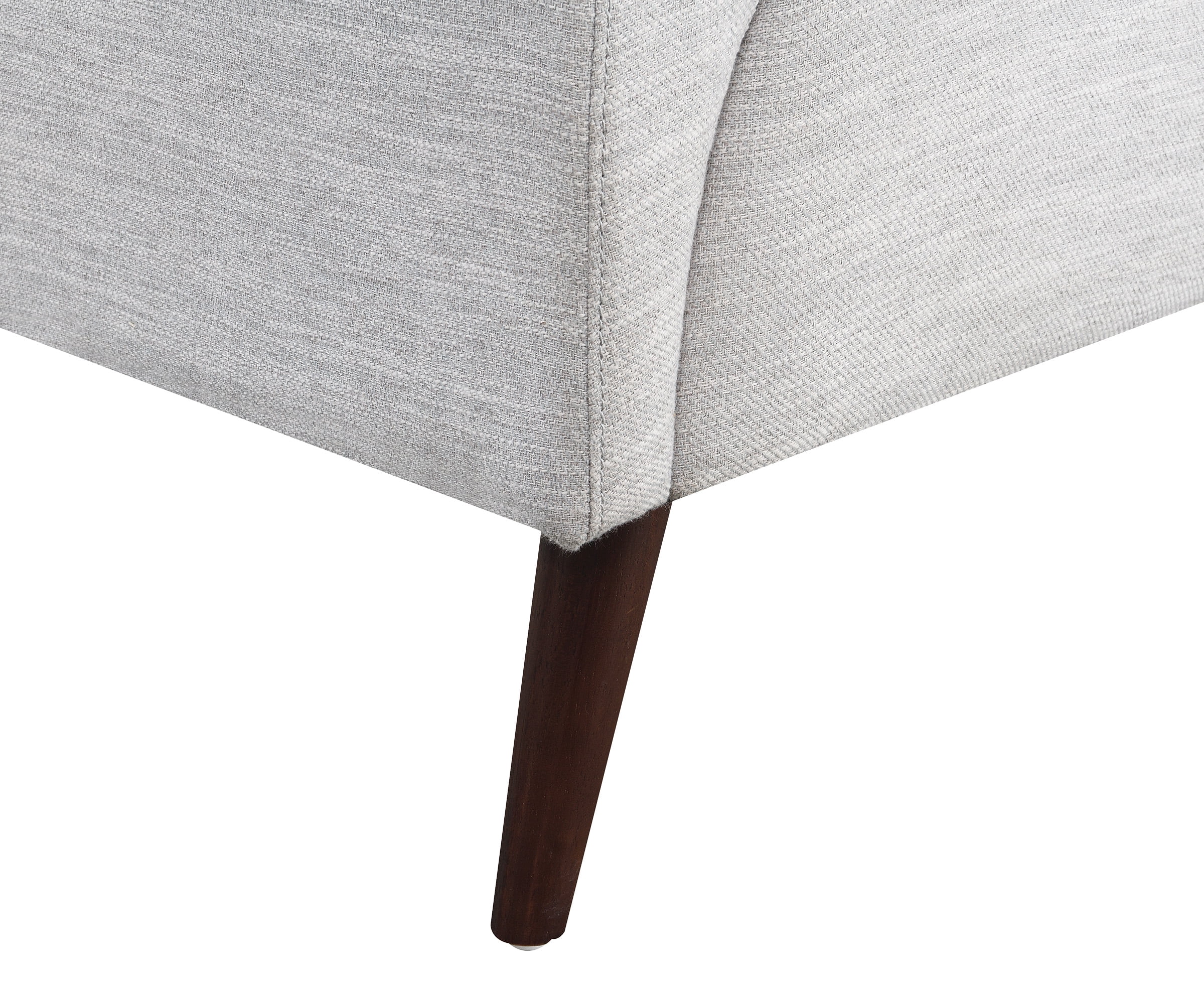 OSP Home Furnishings Phillip Accent Chair in Fog Fabric w/ Medium Espresso Wood Legs
