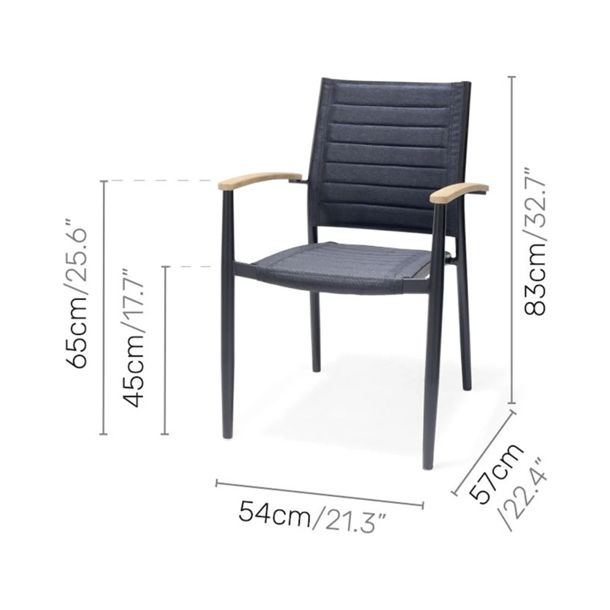 Amazonia Manly Beach 5-Piece Teak Wood 100% FSC Round Patio Dining Set