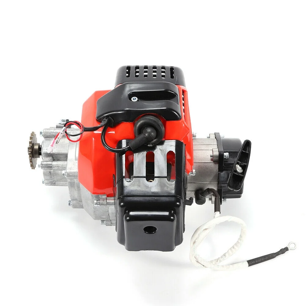 ANQIDI 49CC 2 Stroke Gas Engine Motor Single Cylinder Pull Start Mini Pocket Pit Bike Carburetor