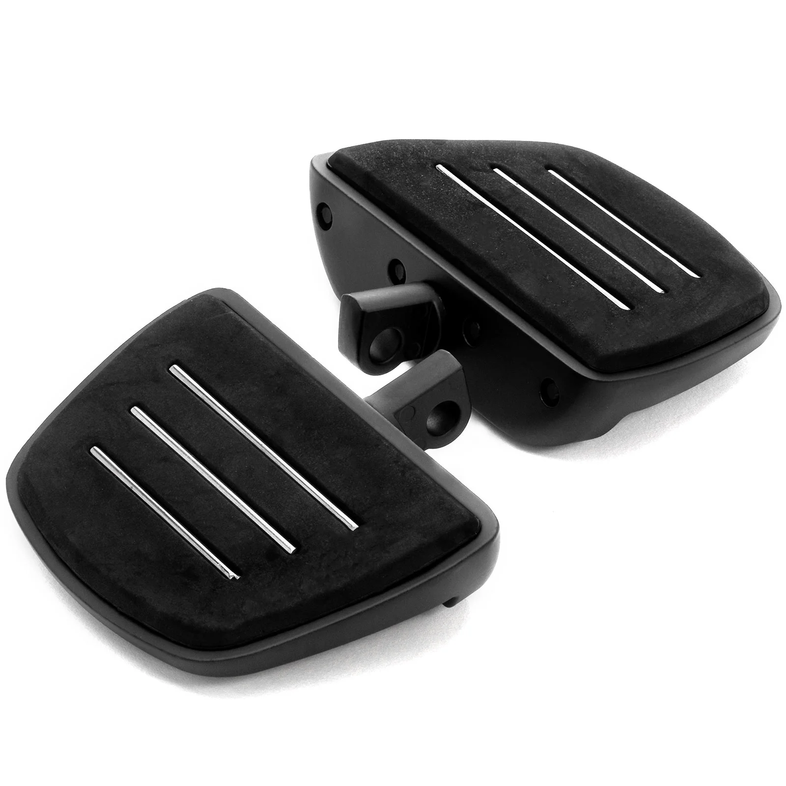Krator Black Mini Board Floorboards Footpegs Compatible with 2004-2006 Harley Davidson Dyna Super Glide EFI FXDI