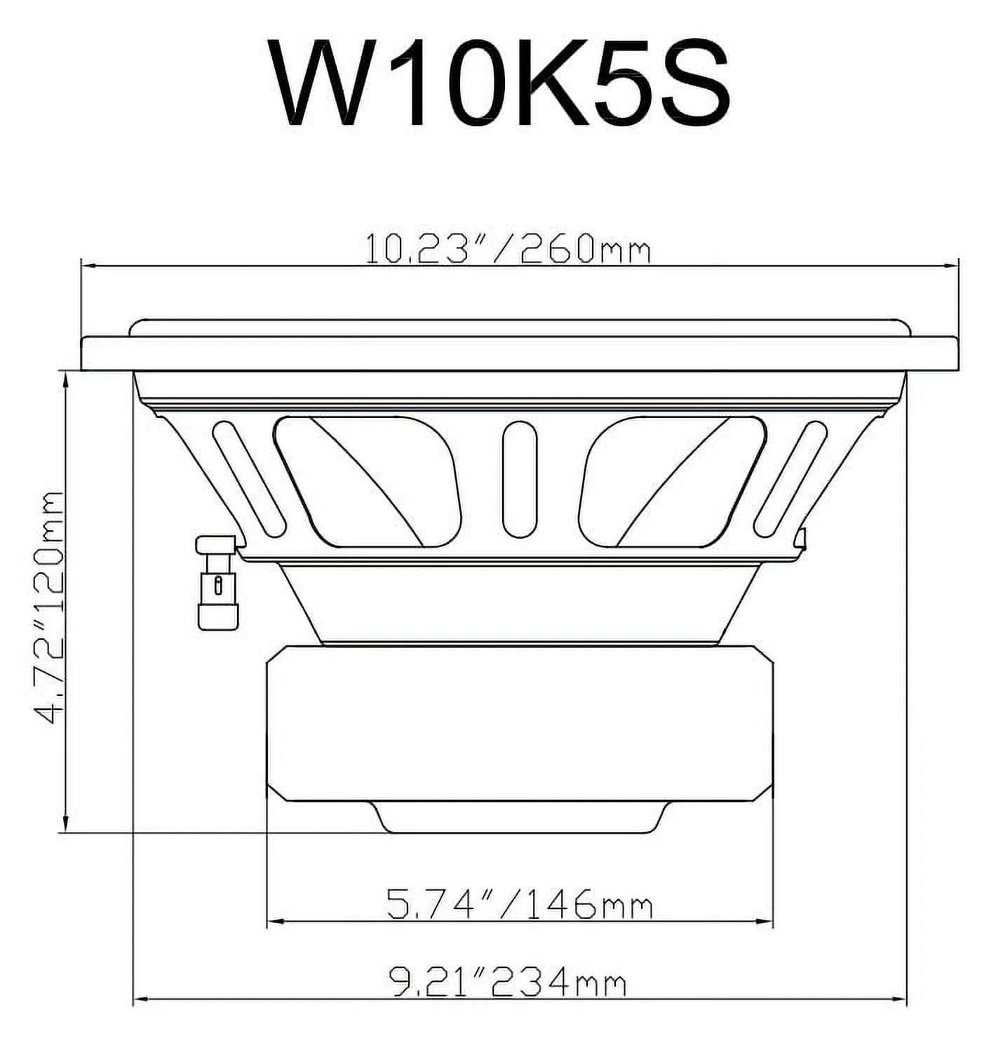 2) Rockville K5 W10K5S4 10
