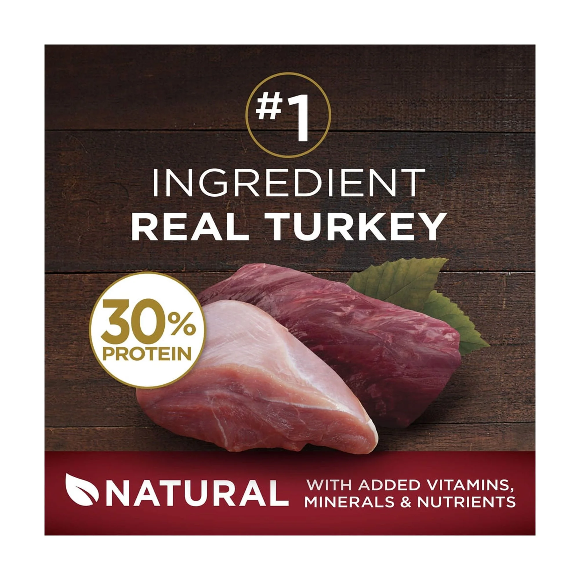 Purina ONE True Instinct With A Blend Of Real Turkey and Venison Dry Dog Food - 7.4 lb. Bag (Pack of 32)