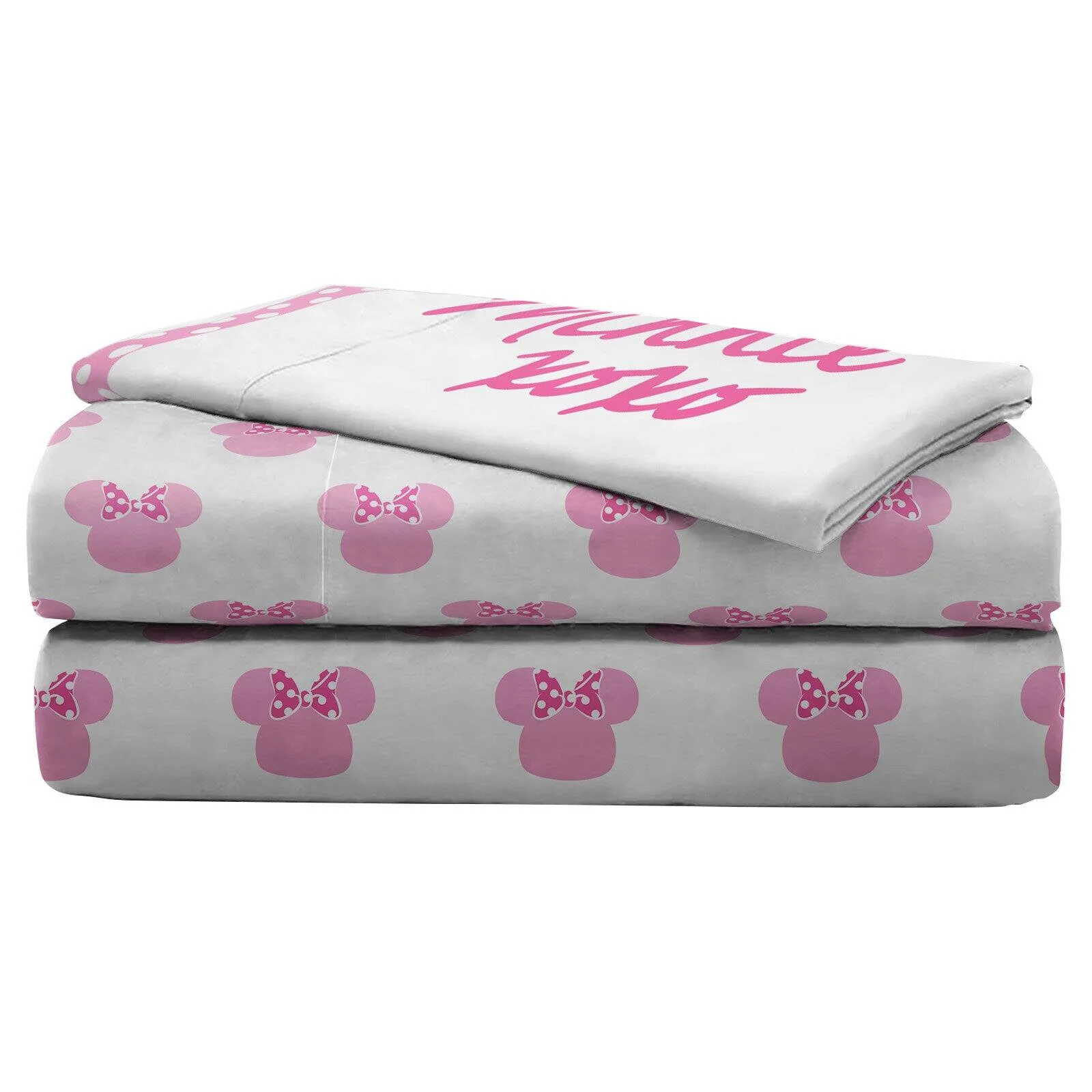 Disney Minnie Mouse XoXo All Over Print 3-Piece Twin Sheet Set