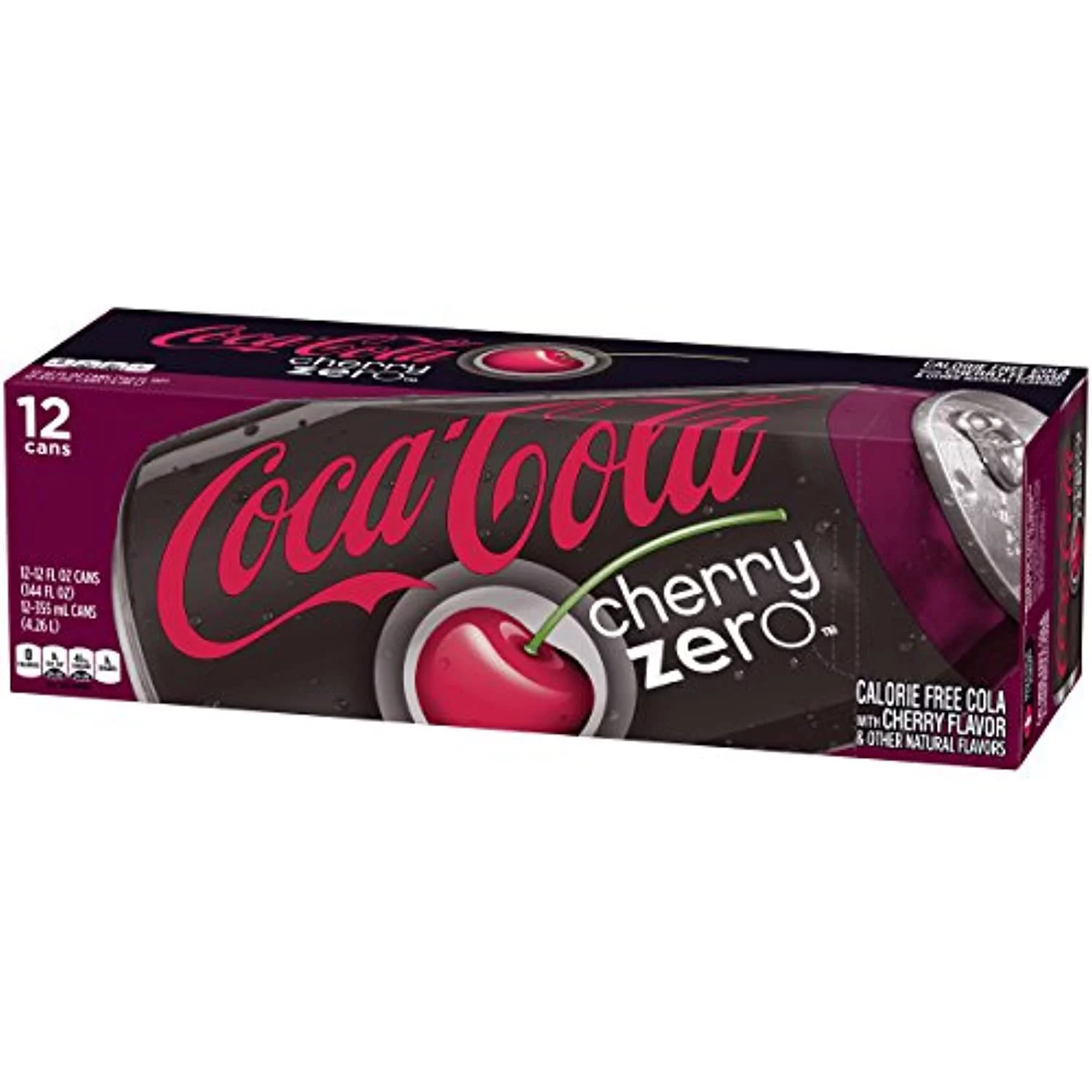 Coca-Cola Cherry Coke Zero, 12 Fl Oz (Pack Of 12)