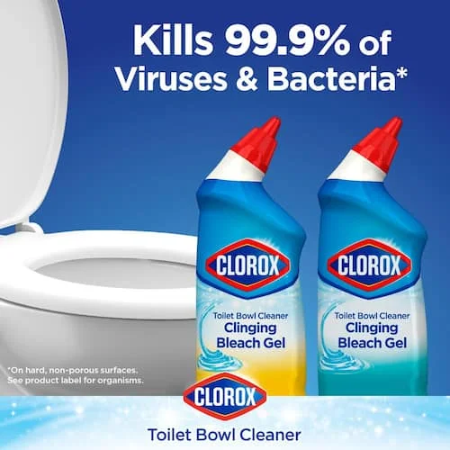 Clorox 24 oz. Ocean Mist Toilet Bowl Cleaner Clinging Bleach Gel (3-Pack) (2-Count)