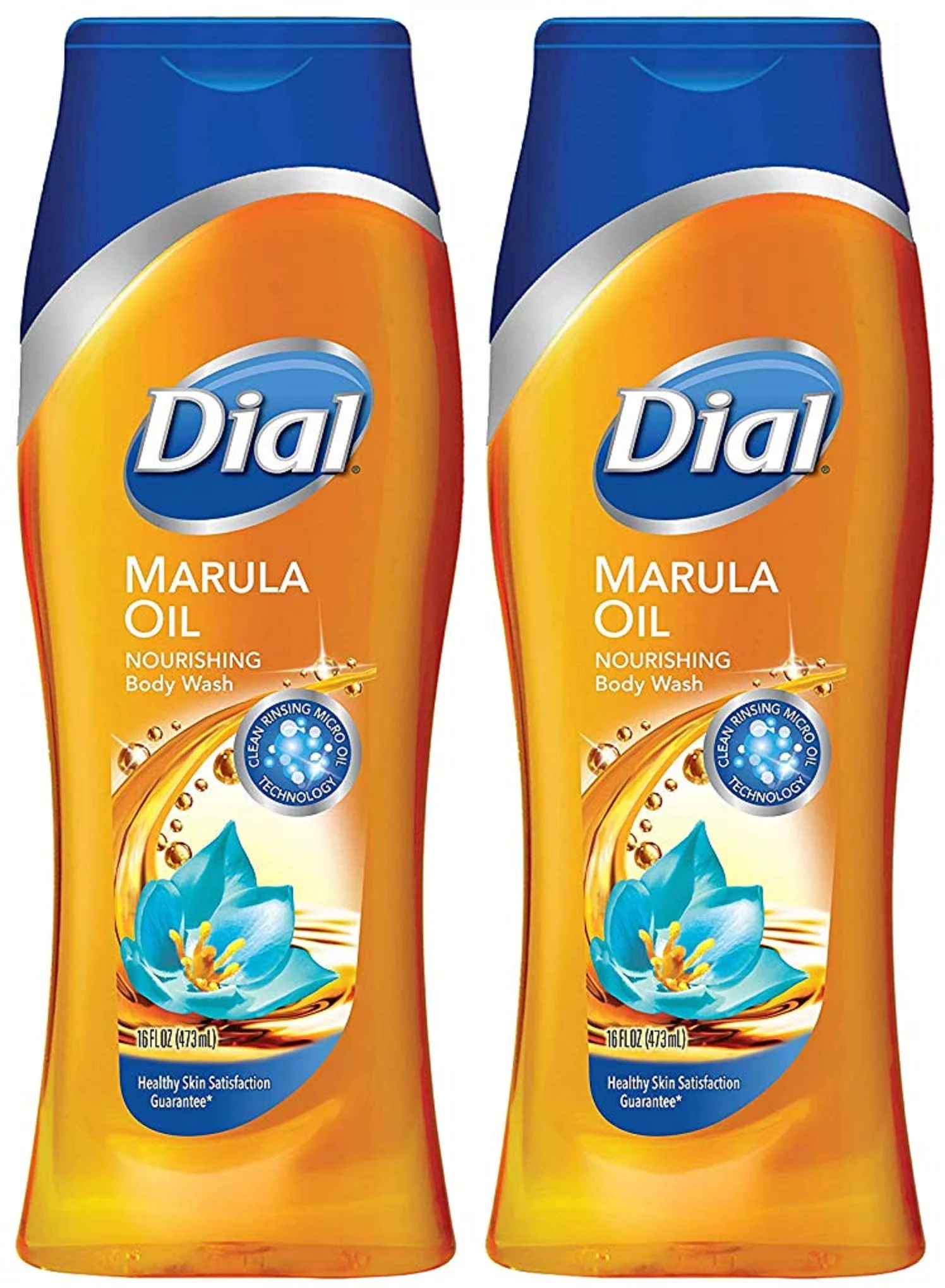 Dial Nourishing Body Wash - Marula Oil - Net Wt. 16 Fl Oz (473 Ml) Per Bottle - Pack Of 2 Bottles