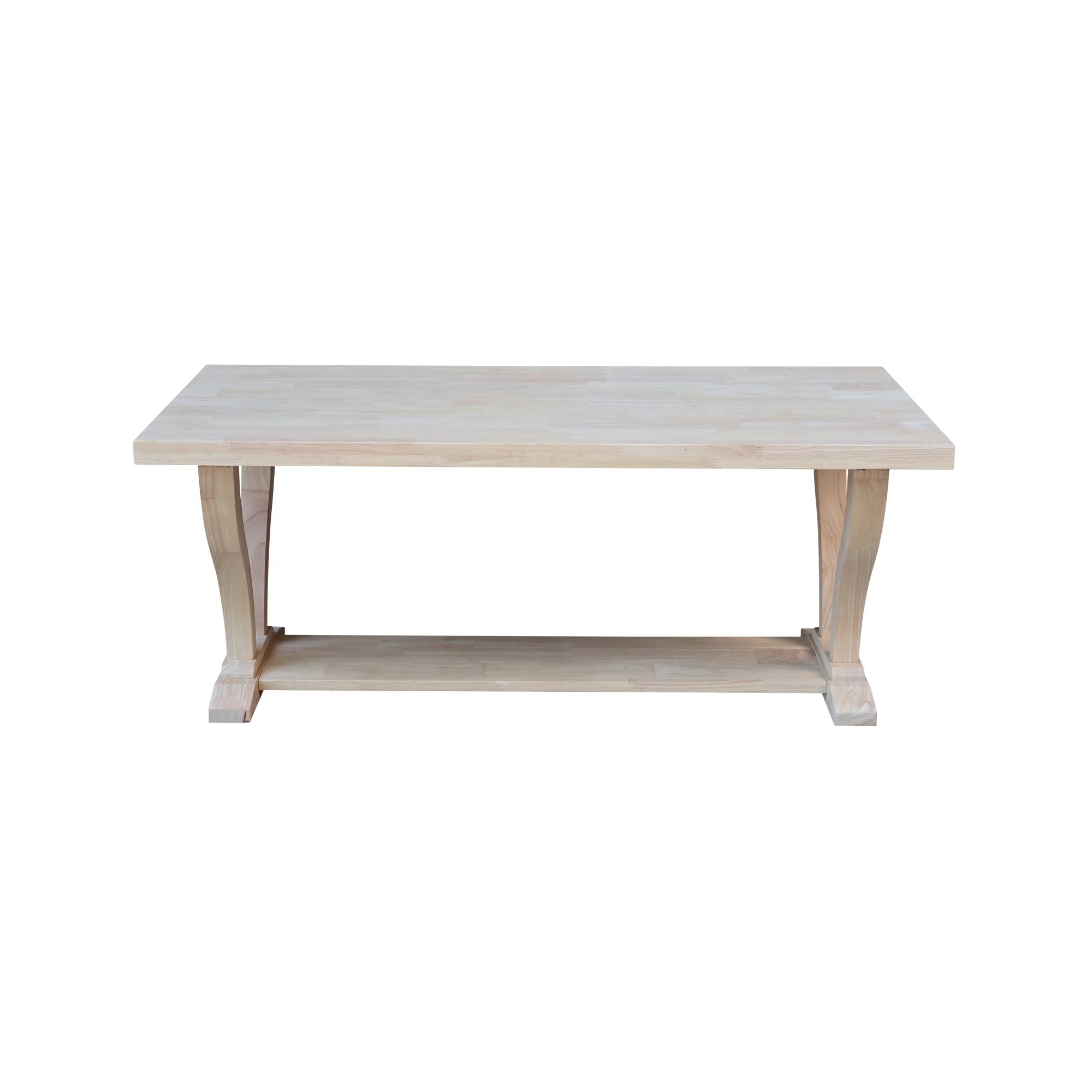 LaCasa Solid Wood Coffee Table - Unfinished