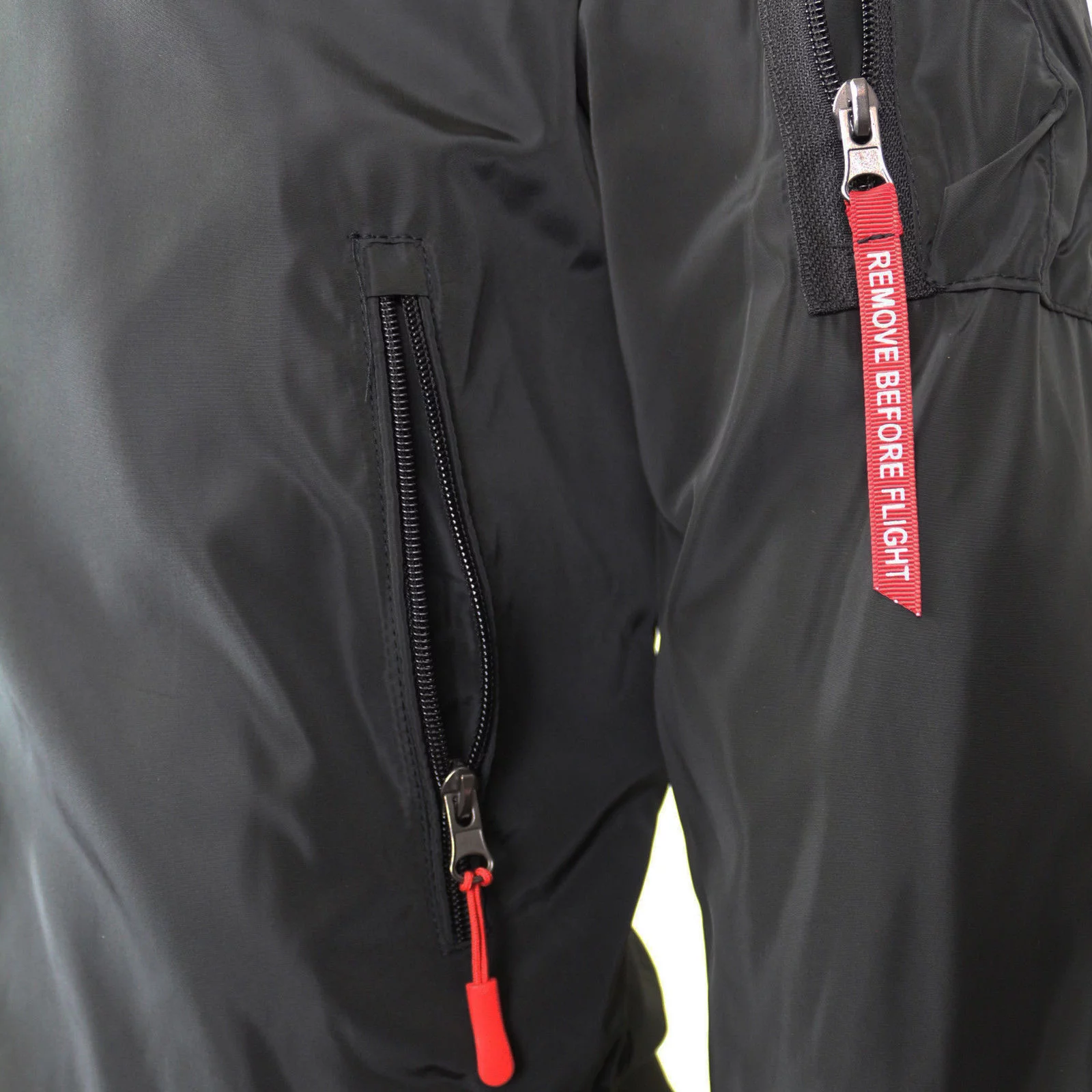 Maximos Men's Lightweight Water Resistant Reversible Flight Bomber Jacket MIKE (Black,S)