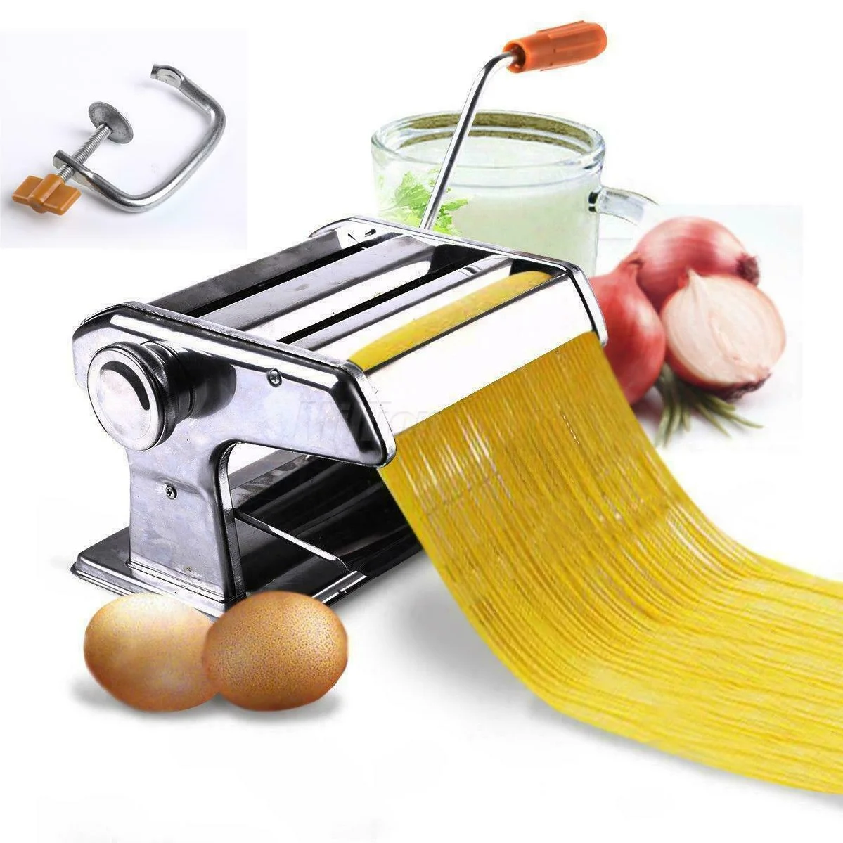 Pasta Maker & Roller Machine Noodle Spaghetti&Fettuccine Maker Health 150mm
