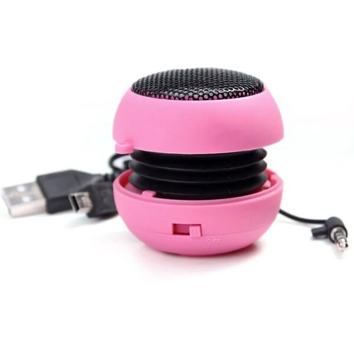 For TCL 40 XL/XE/X/NxtPaper - Wired Speaker Portable Audio Multimedia Rechargeable Pink