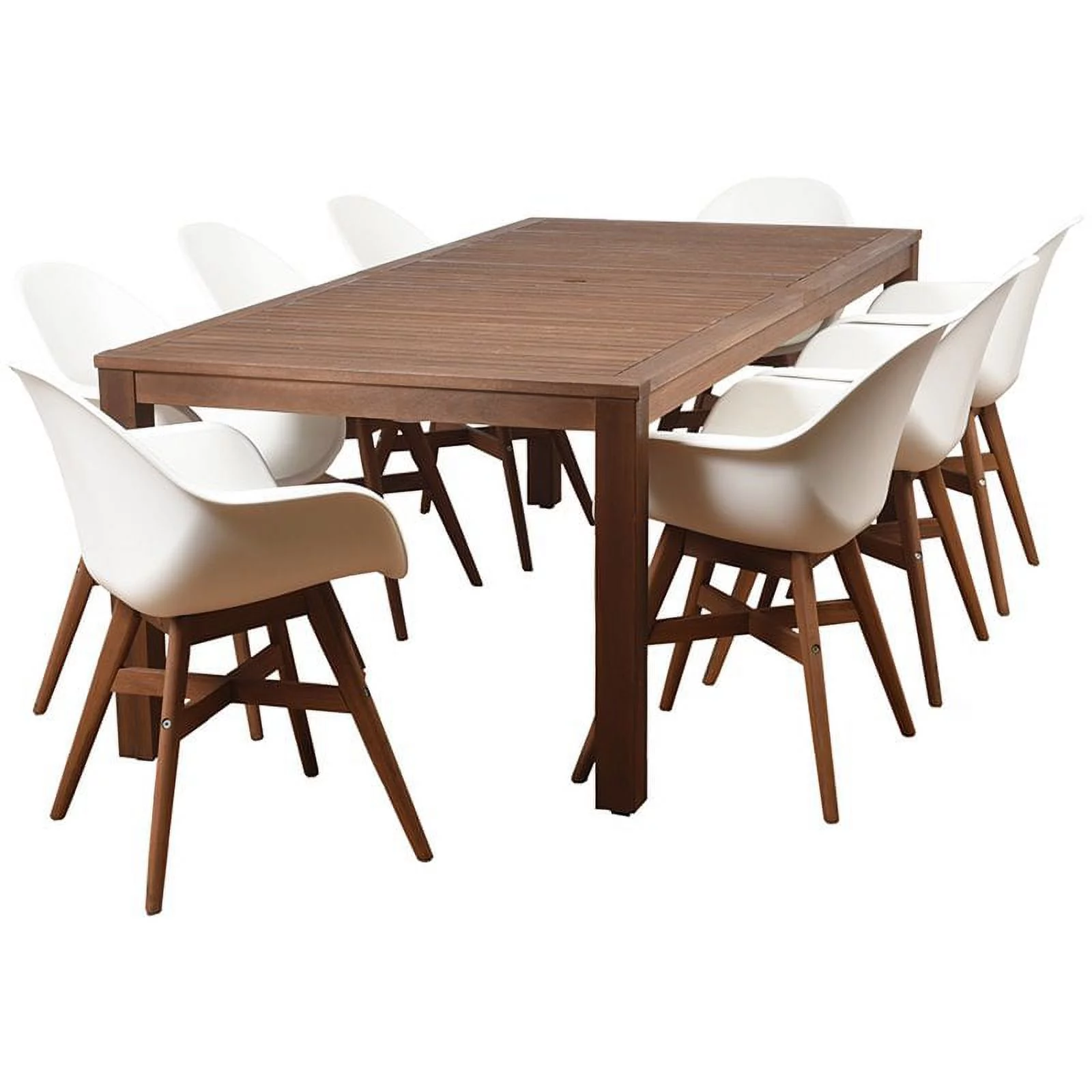 International Home Amazonia Charlotte Deluxe 9 Piece Patio Dining Set