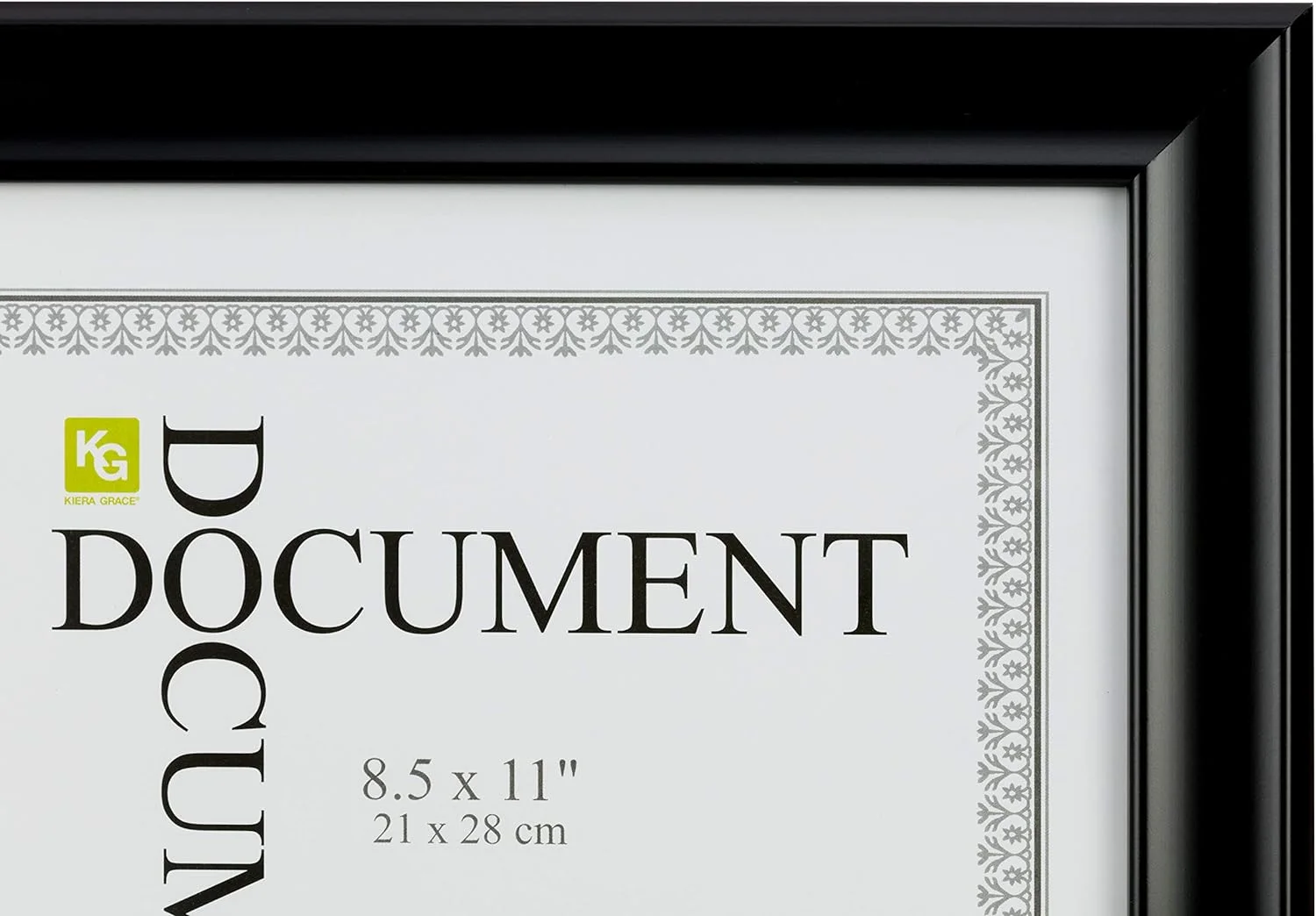KG Reagan Document Frame - Black, 12-Pack, 8.5