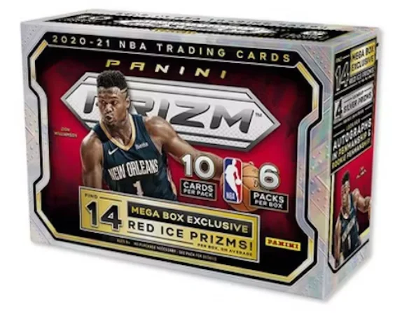 2020-21 Panini NBA Prizm Basketball Mega Box (Red Ice Prizms!)