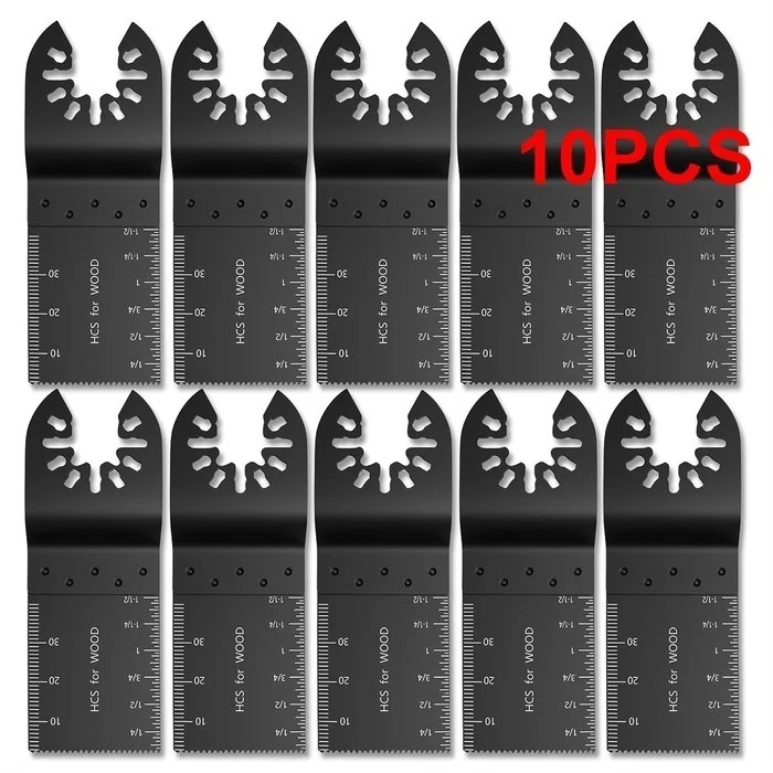 Willstar 38PCS Carbon Steel Coarse Cutter Saw Blades Bi-metal Straight Wood Mix Oscillating Multitool Power Tool Kit